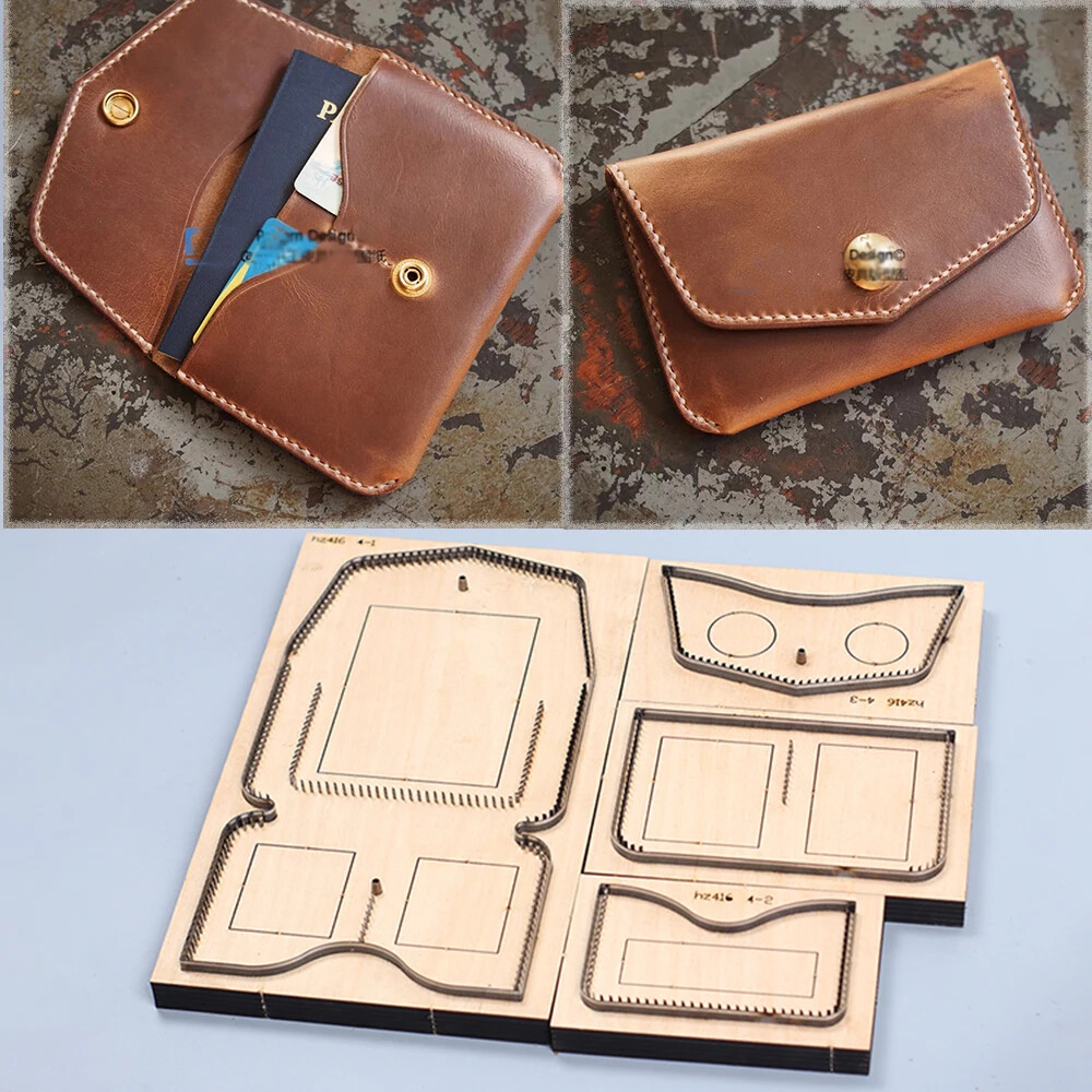 Leather Craft passport cardholder wallet cutting dies knife mold 15x10cm