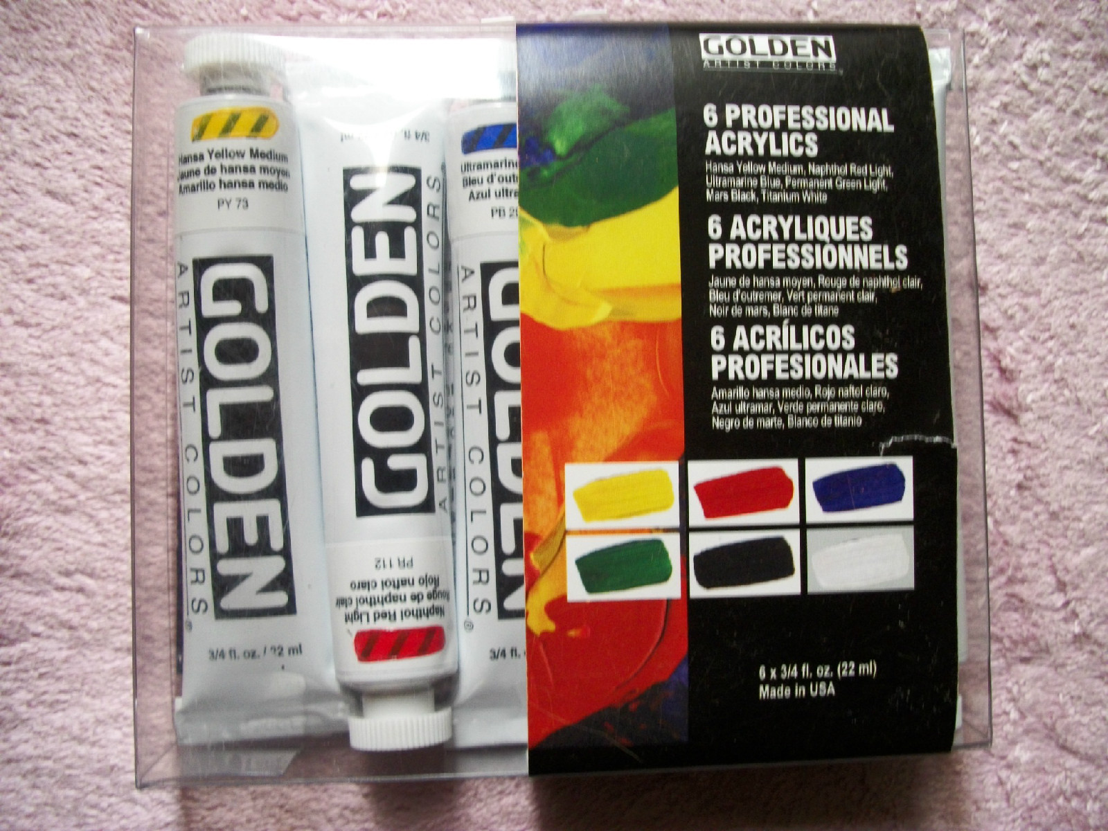 Golden 6 tubes – 22ml Acrylic Paints