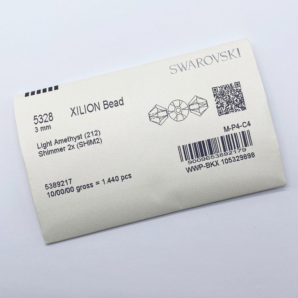 Swarovski 5328 XILION Crystal Bicone Beads Wholesale Factory Pack * AB / SHIMMER