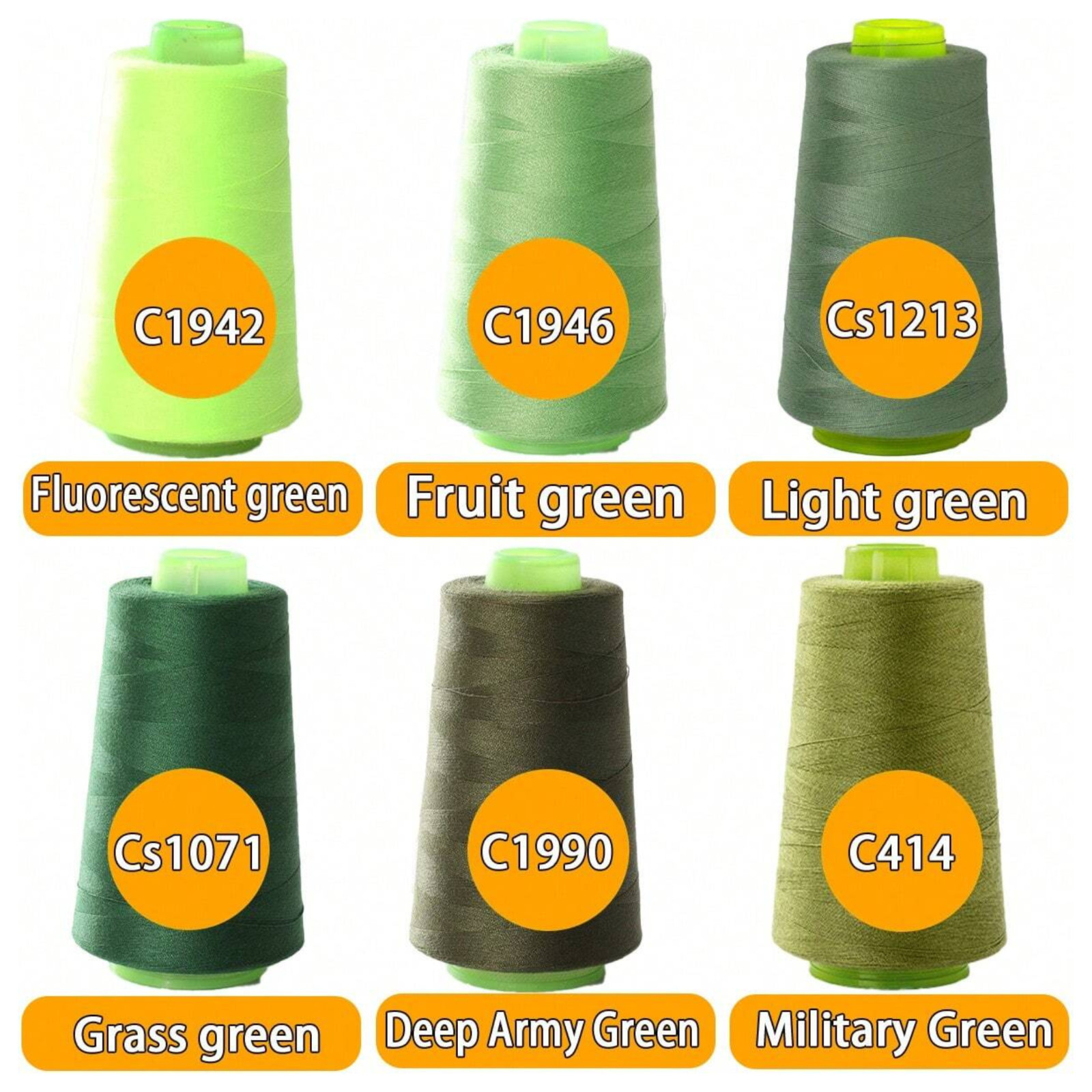 3000 Yards Sewing Thread Spool 100% Polyester All Purpose Machine Hand 46 Colors