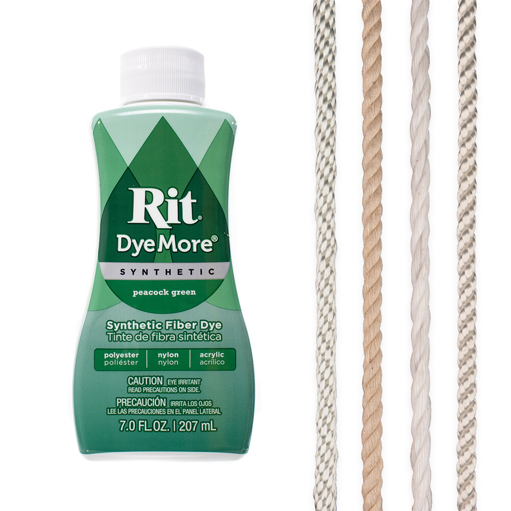 Rit Dye Synthetic Liquid Sampler Kit- Wide Selection of Colors and Rope Samples