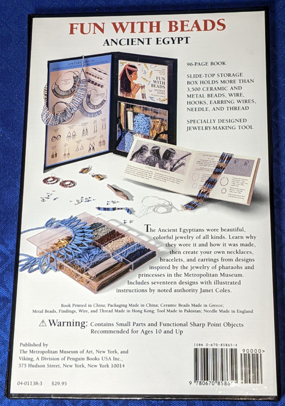 Fun With Beads Ancient Egypt by Janet Coles Metropolitan Museum of Art Bead Kit