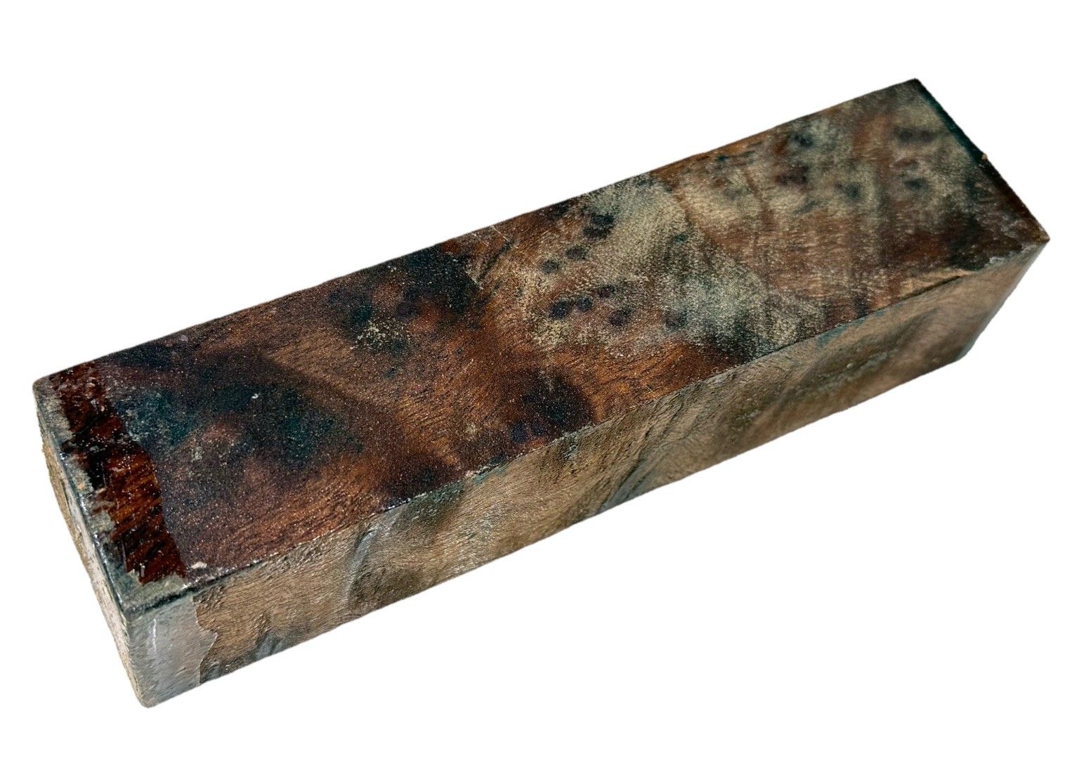 Camphor burl wood turning blank 1-9/16″ x 1-9/16” x 6-3/8″ (d36) dried