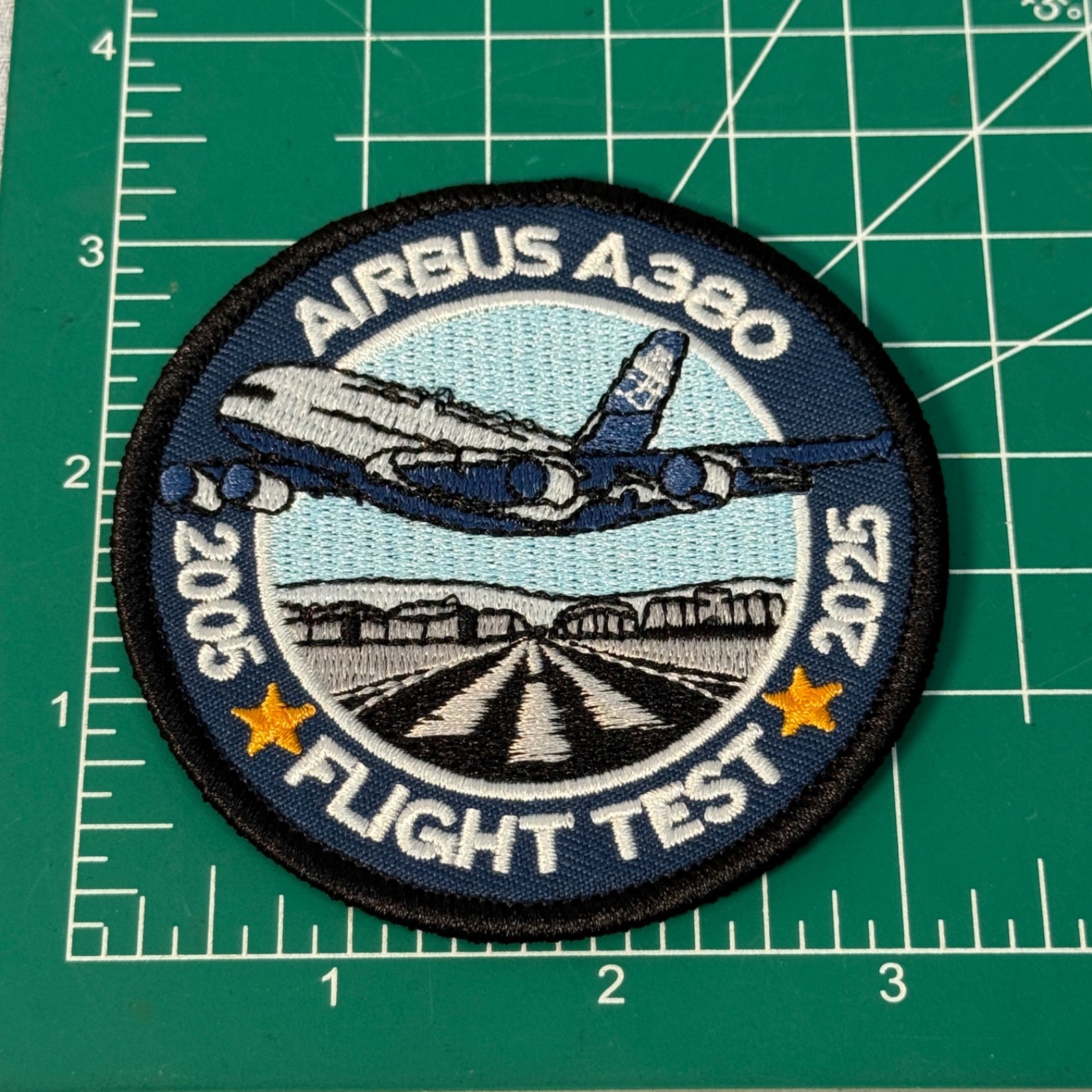 FABULOUS AIRBUS A380 FLIGHT TESTS 2005 – 2025 EMBROIDERED IRON-ON PATCH…
