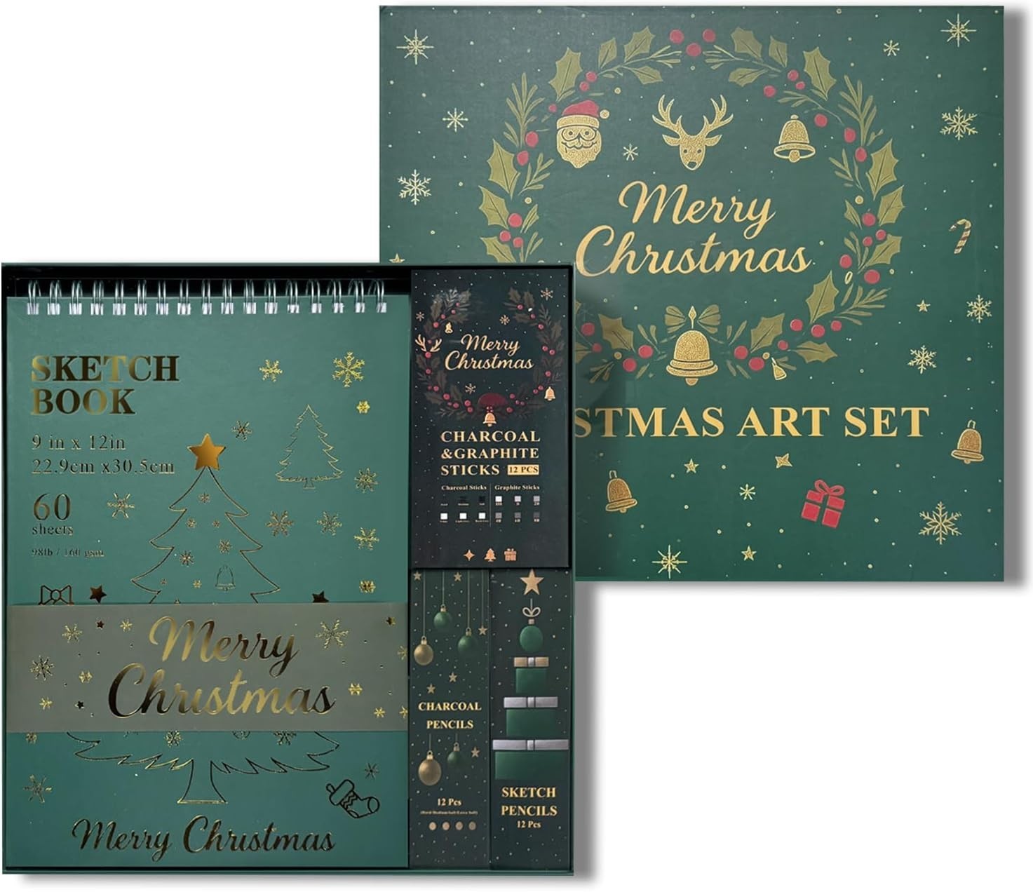 All-in-One Drawing Set: Sketch Book, Pencils & Blending Tools for All Ages