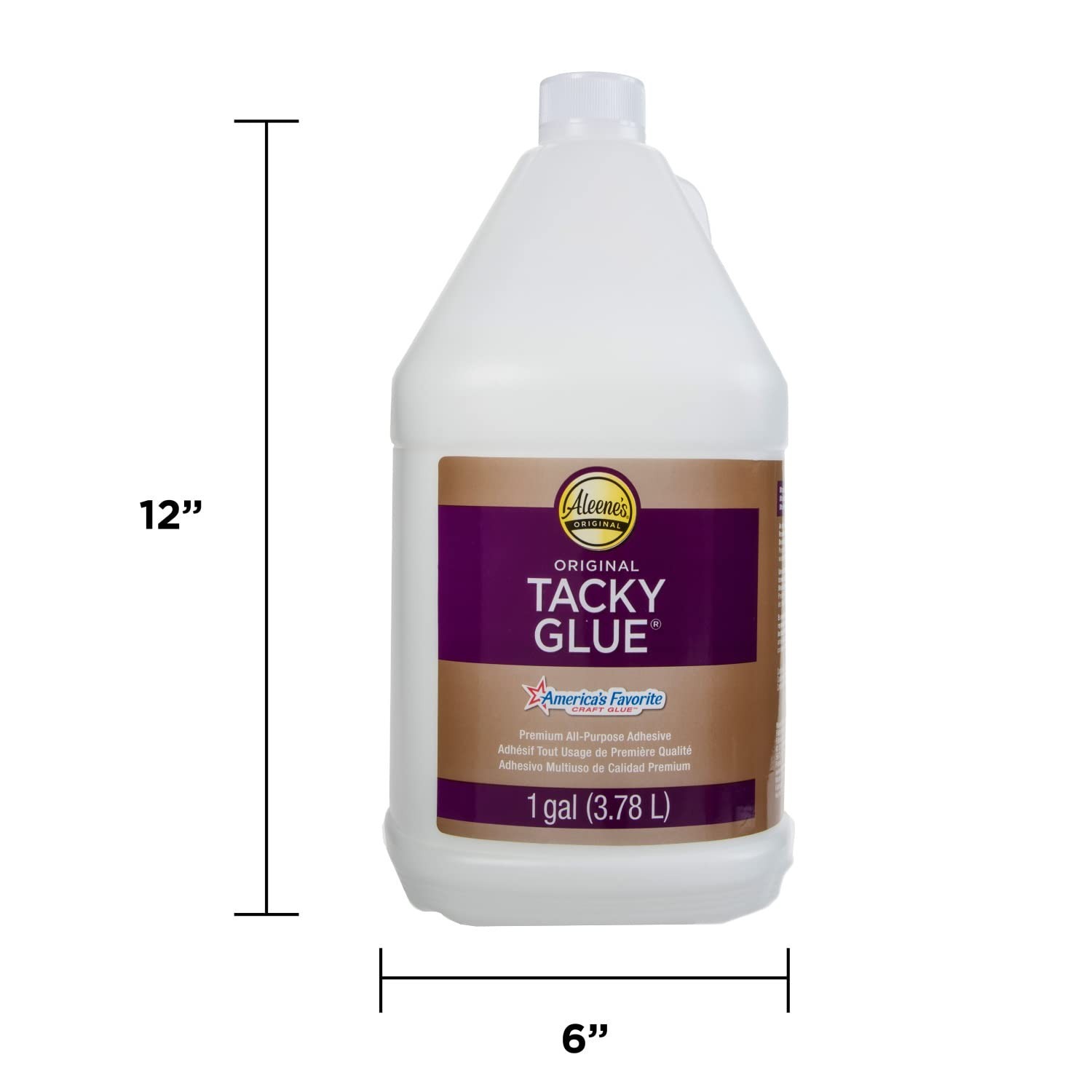 Super Strong Aleene’s Tacky Glue 128 oz – Ideal for Fabric and Paper Projects