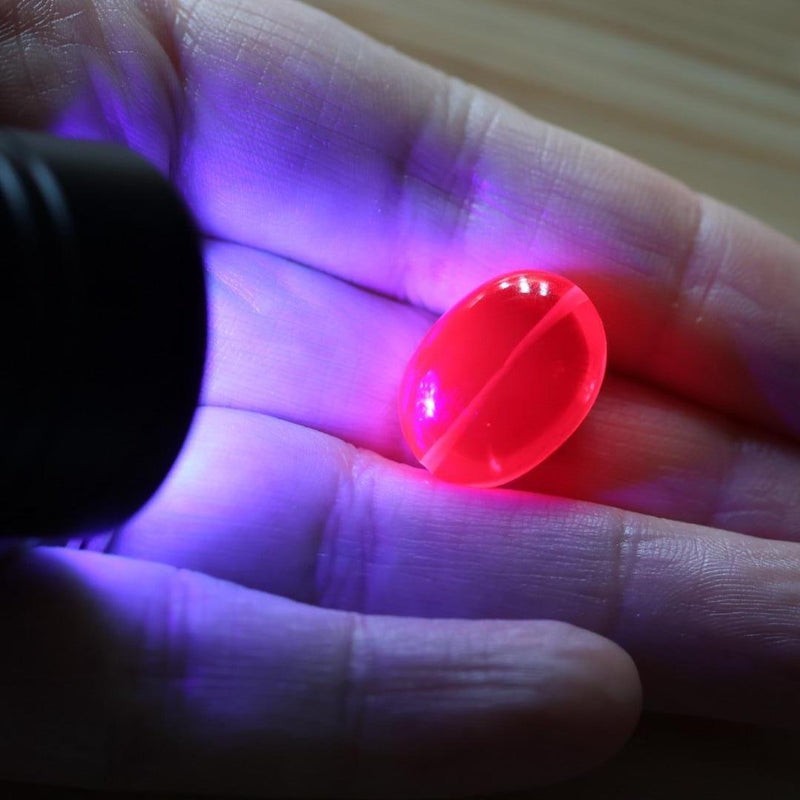 Ruby Oval Smooth Bead 11mm x 15mm Nugget Stone