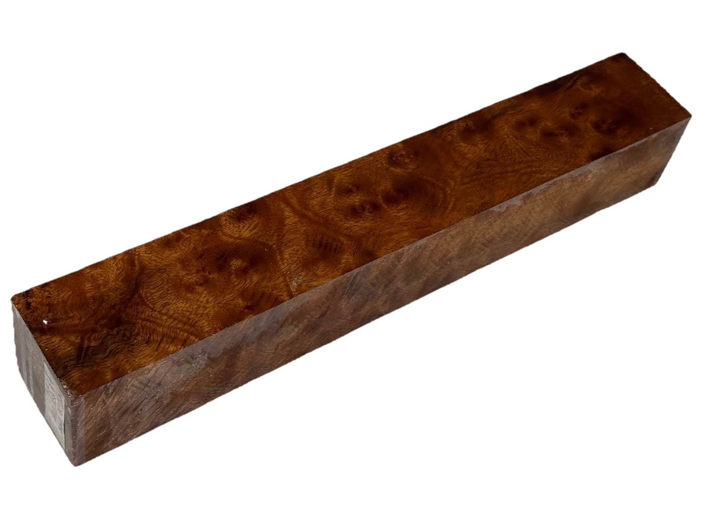 Camphor burl wood turning blank 2-1/4″ x 2-1/4″ x 14-1/4″ (e99) Dried