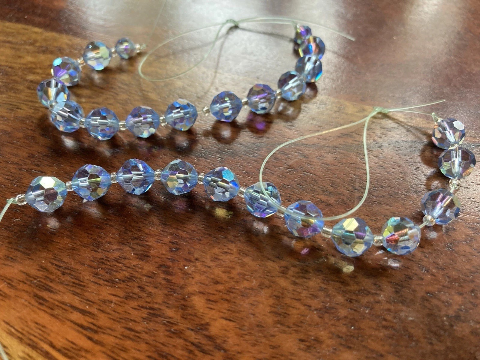 Gorgeous Sparkly Vintage Swarovski Light Sapphire AB Crystal Lot! Lovely! SW77