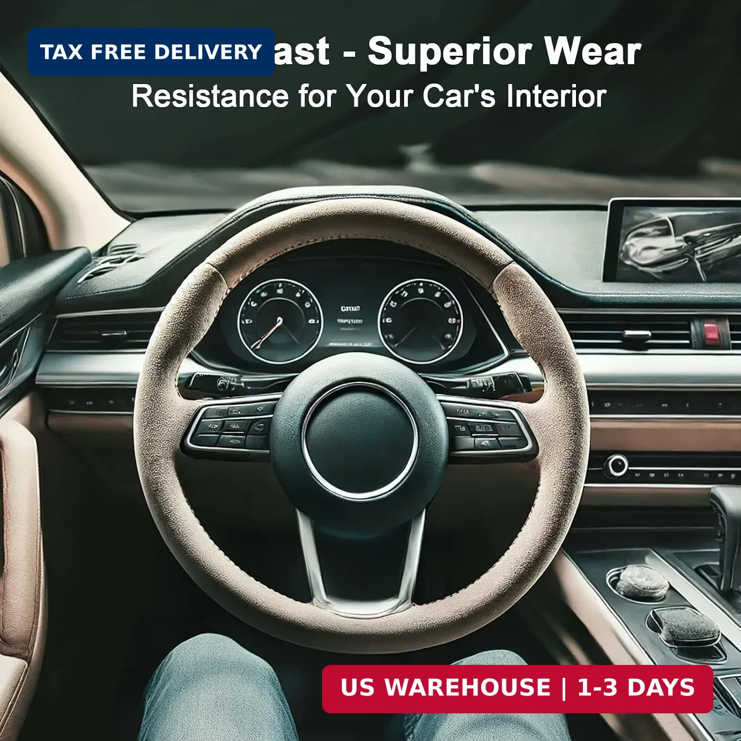Premium Black Suede Fabric Wrap – 17×70 inch Suede Wrap for Car Interior – Self-