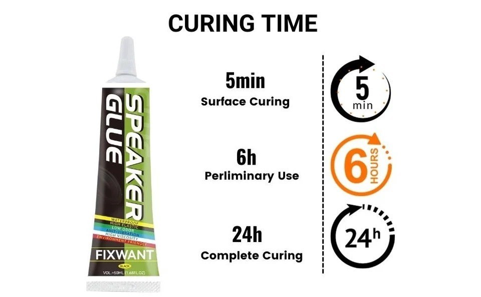 Speaker Repair Glue Foam Edge Dust Cap Cone Adhesive Black/Transparent