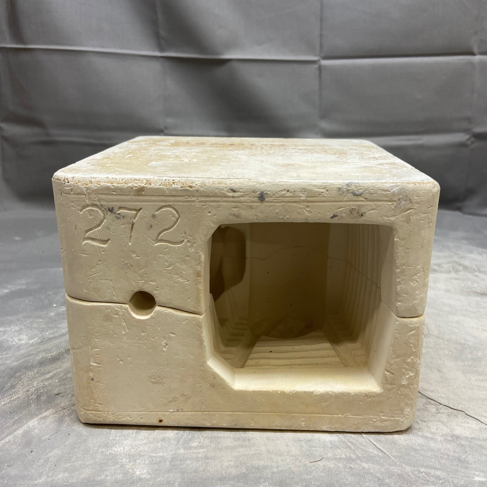 Vintage 1966 Duncan Ceramic Mold Rabbit with Cart DM No 272