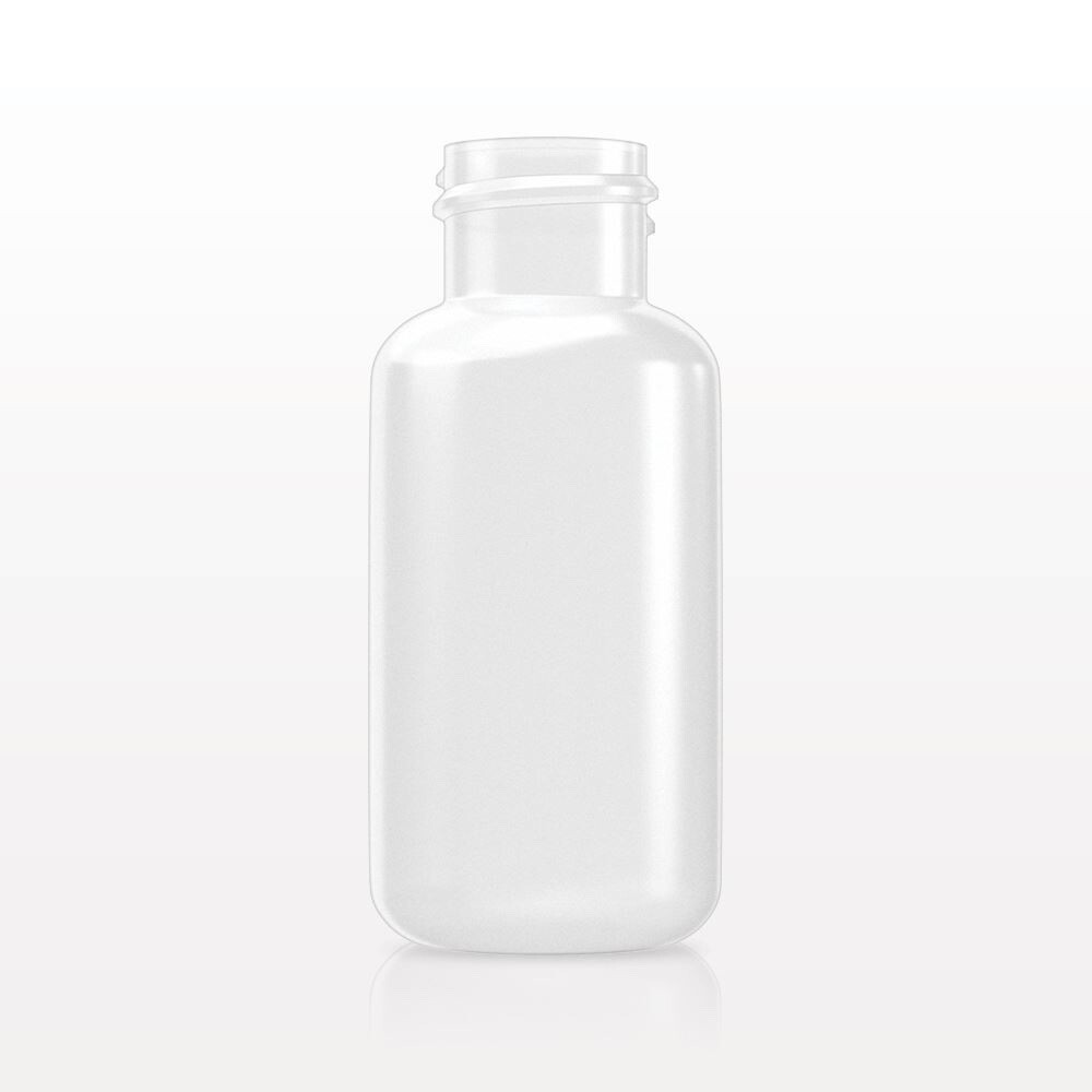 1000 pack of 1oz (30mL) Plastic Boston Round Squeeze Bottles with Flip Tops