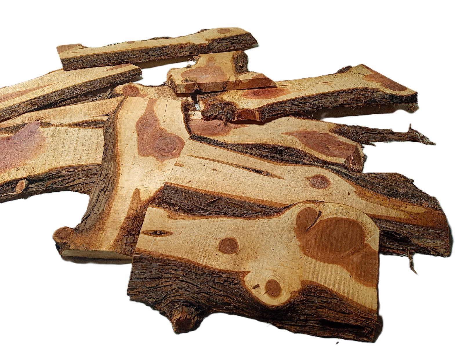 10lbs AROMATIC RED CEDAR Outer Slab Cuts Live Edge Milled Kiln Dry SHIPs FREE!