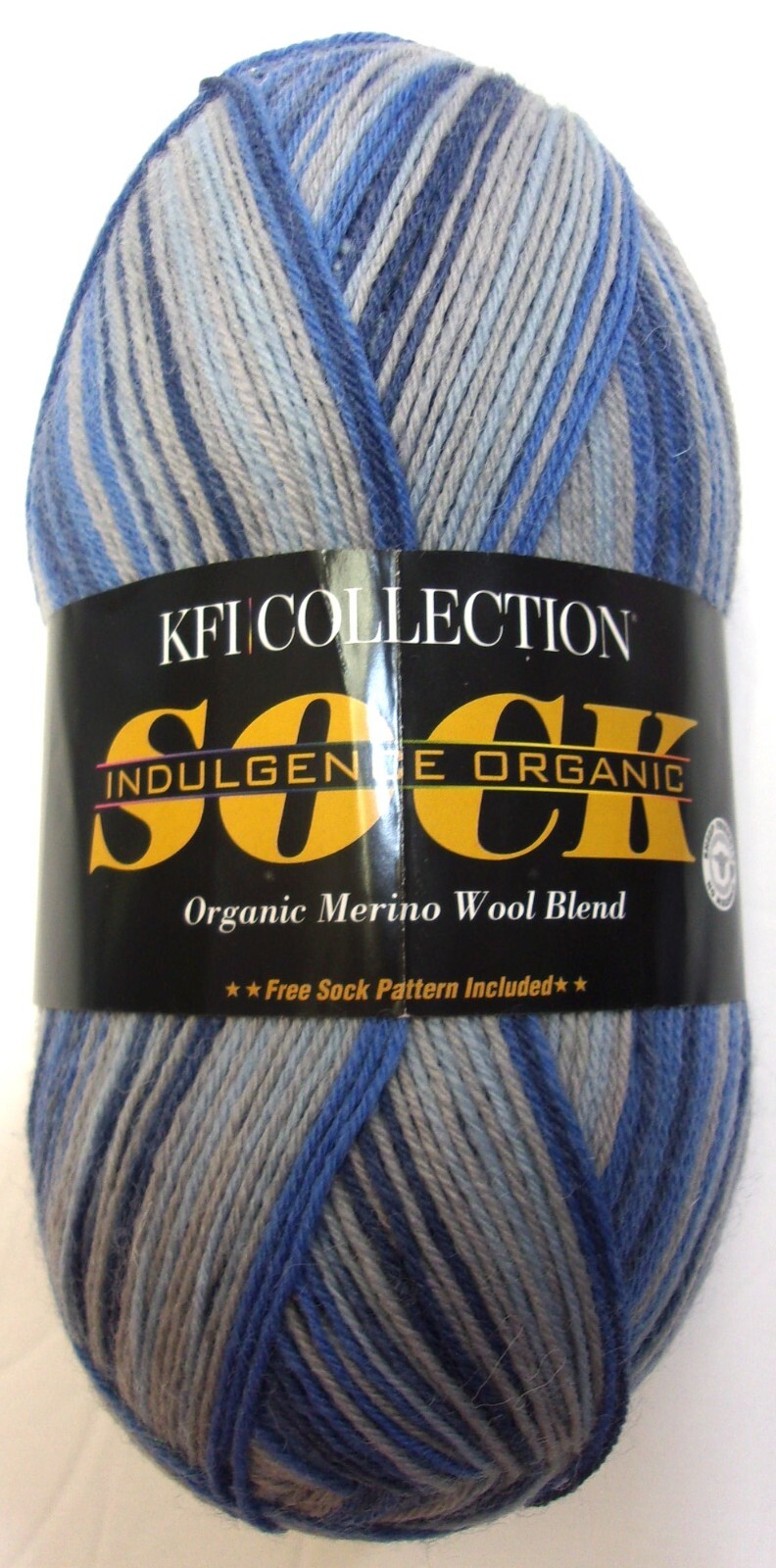 KFI Collection Indulgence Organic Merino Wool Blend Sock Yarn, Super Fine 1