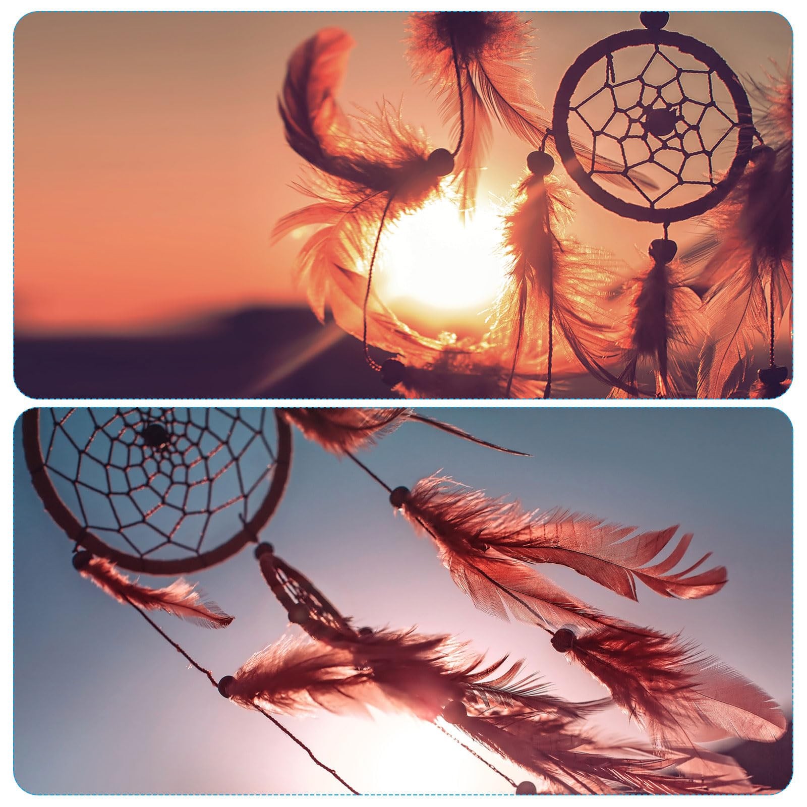 PATIKIL DIY Dream Catcher Kit, Making Supplies Wall Mint Green