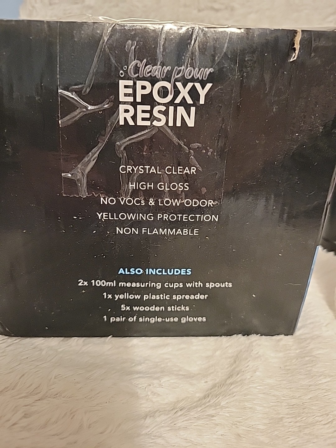 Clear POUR Crystal Clear Epoxy Resin Kit – 32oz Set Yellow Resistant. Free Ship!