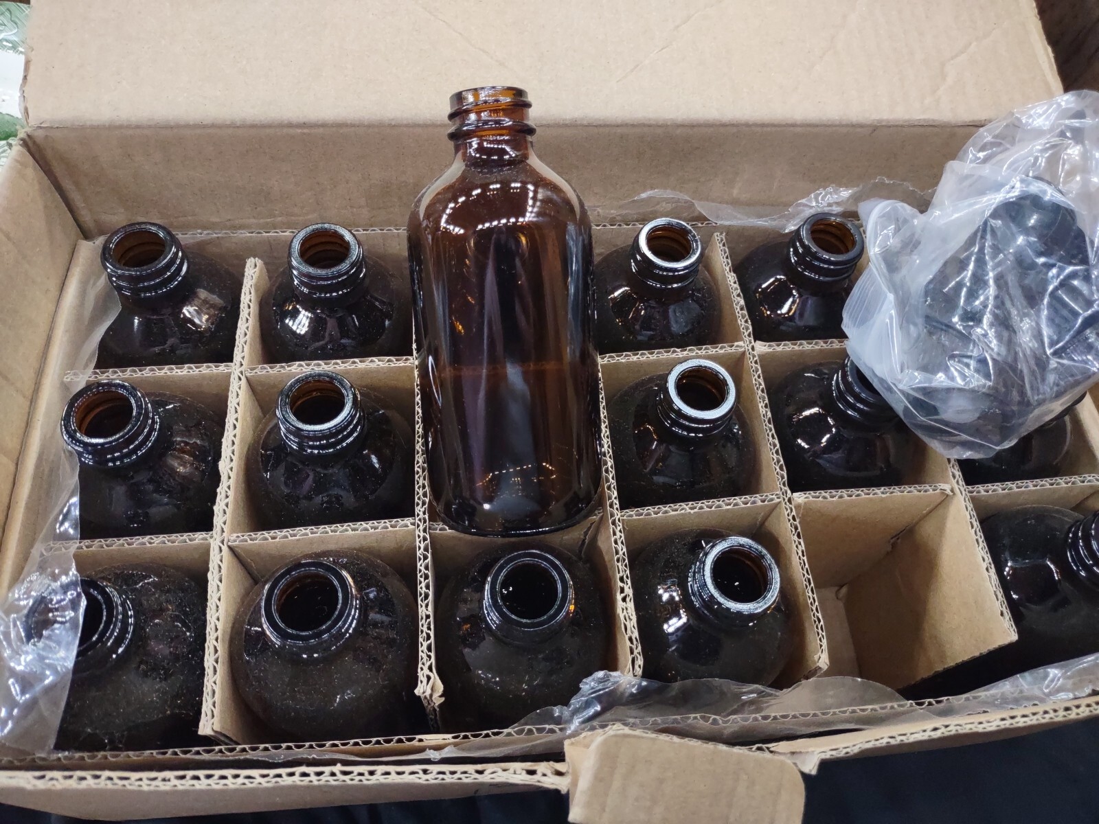 17 New 8 OZ Empty Amber Bottles With Lids Perfect For Tincture’s Mockins