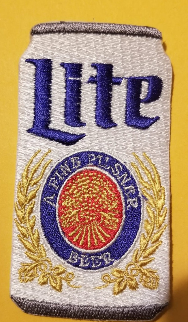 Miller Lite A Fine Pilsner beer Patch worldwide approx 2 x 3.5″