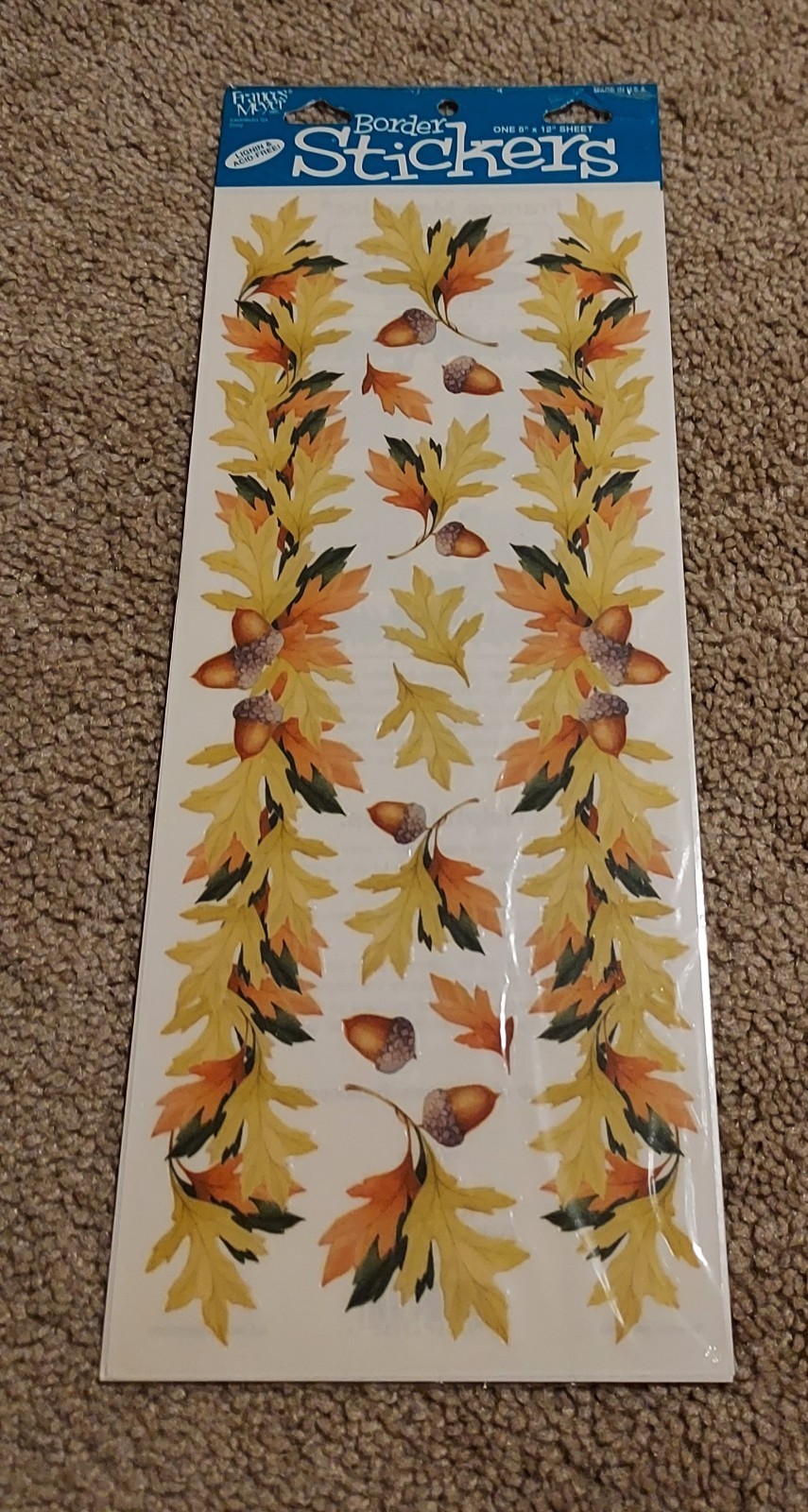 Frances Meyer Border Sticker Sheet ~ Oak Leaf. NIP