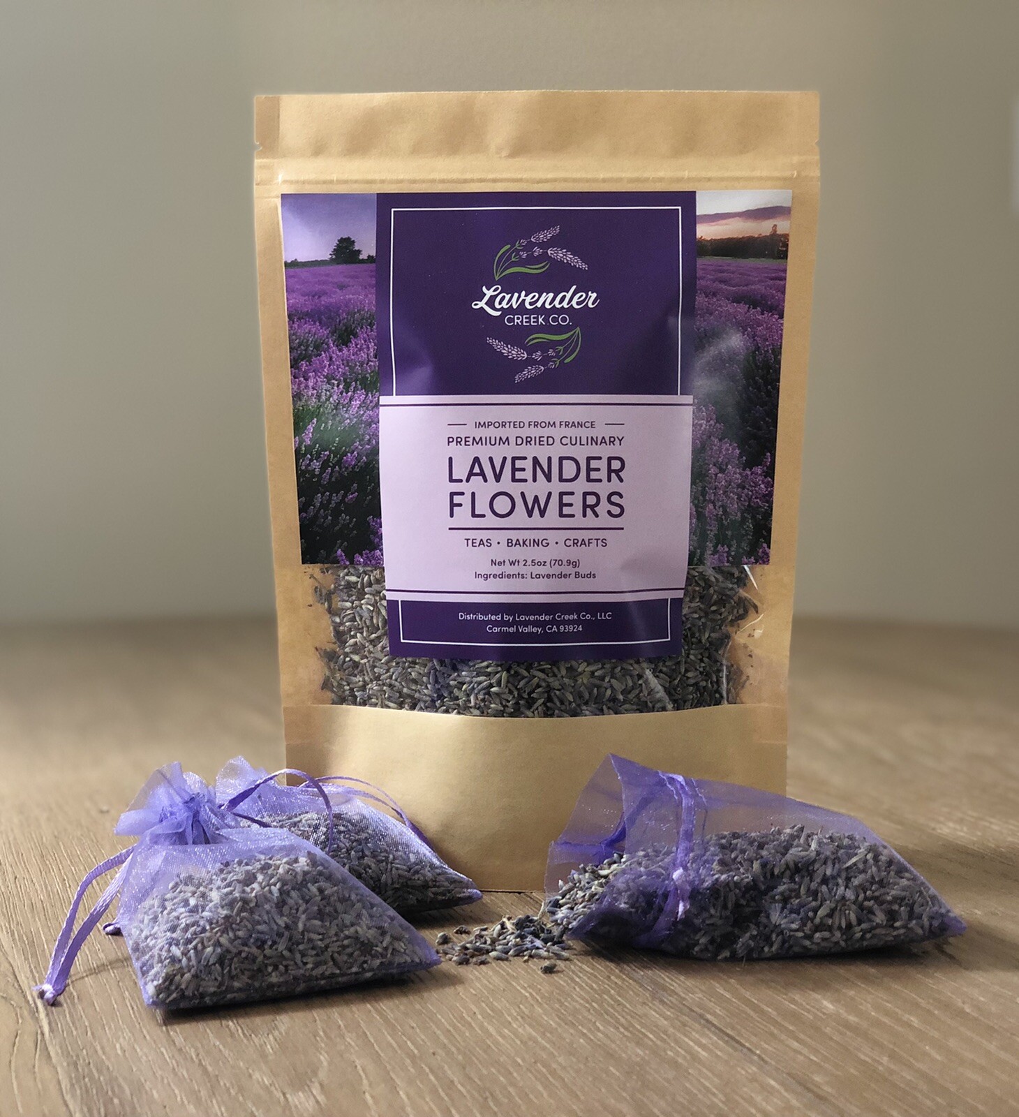 Dried Lavender Flower Buds – Culinary Grade Herb for Tea, Baking, Crafts