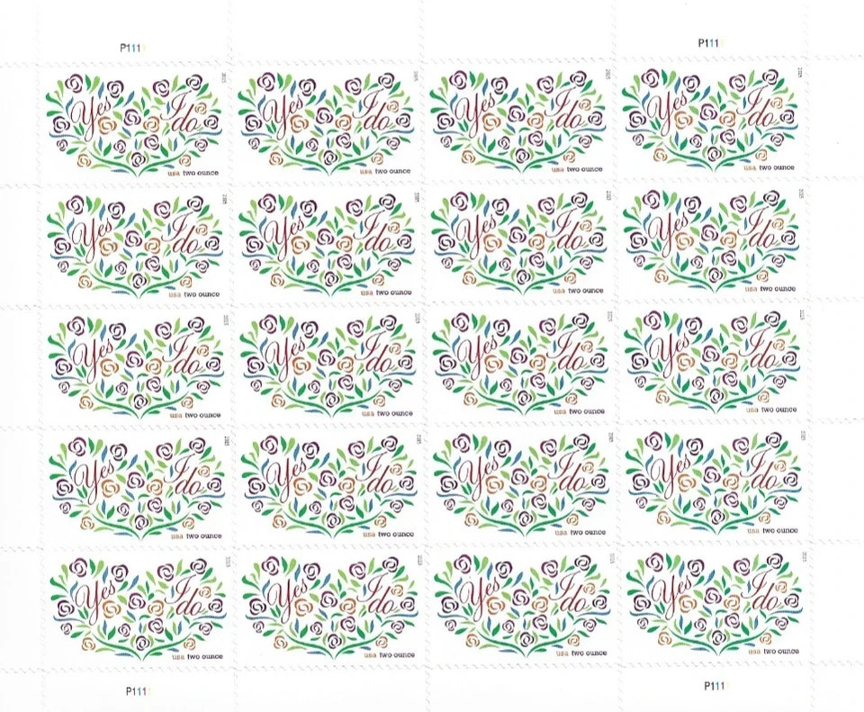 1 & 2 oz wedding – 1 sheet
