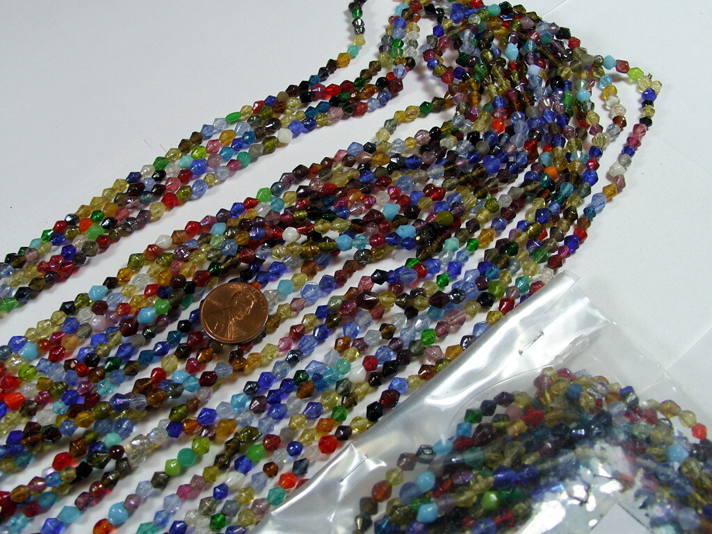 30 Strands 36″ India Handmade Assorted Color Glass Beads Wholesale Bulk (CT-32)