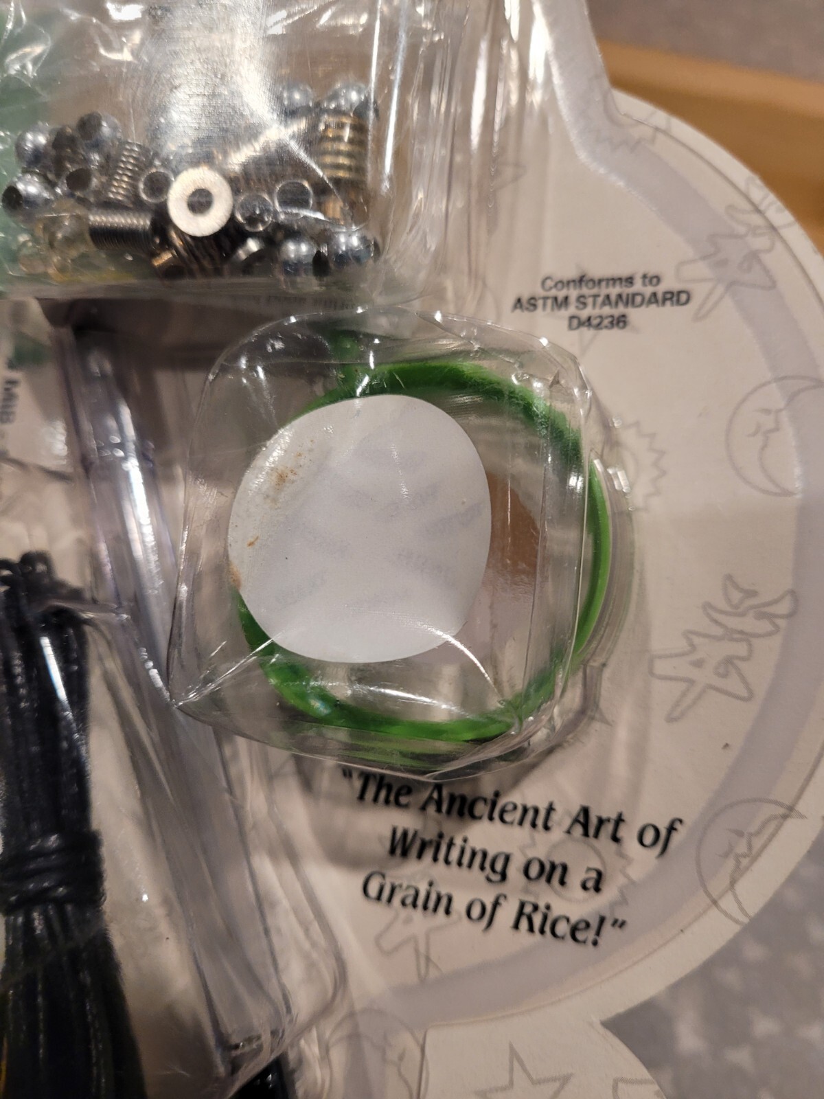 2001 Y2K Art Skills Message in a Bottle Rice Jewelry Wildlife Necklace Kit NOS