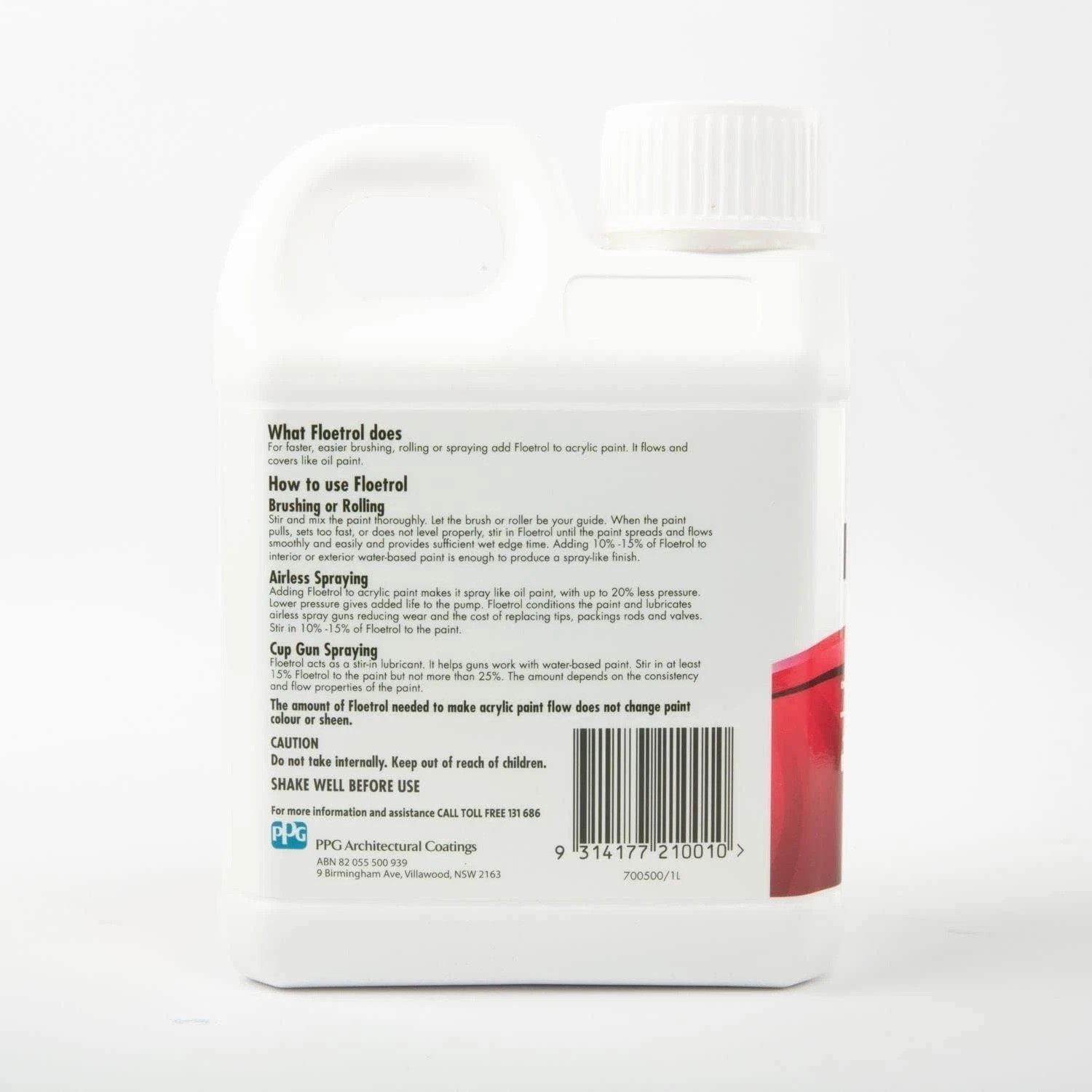 Floetrol Acrylic Paint Additive 1L – Australian Made, Superior Flow, Stain Co…
