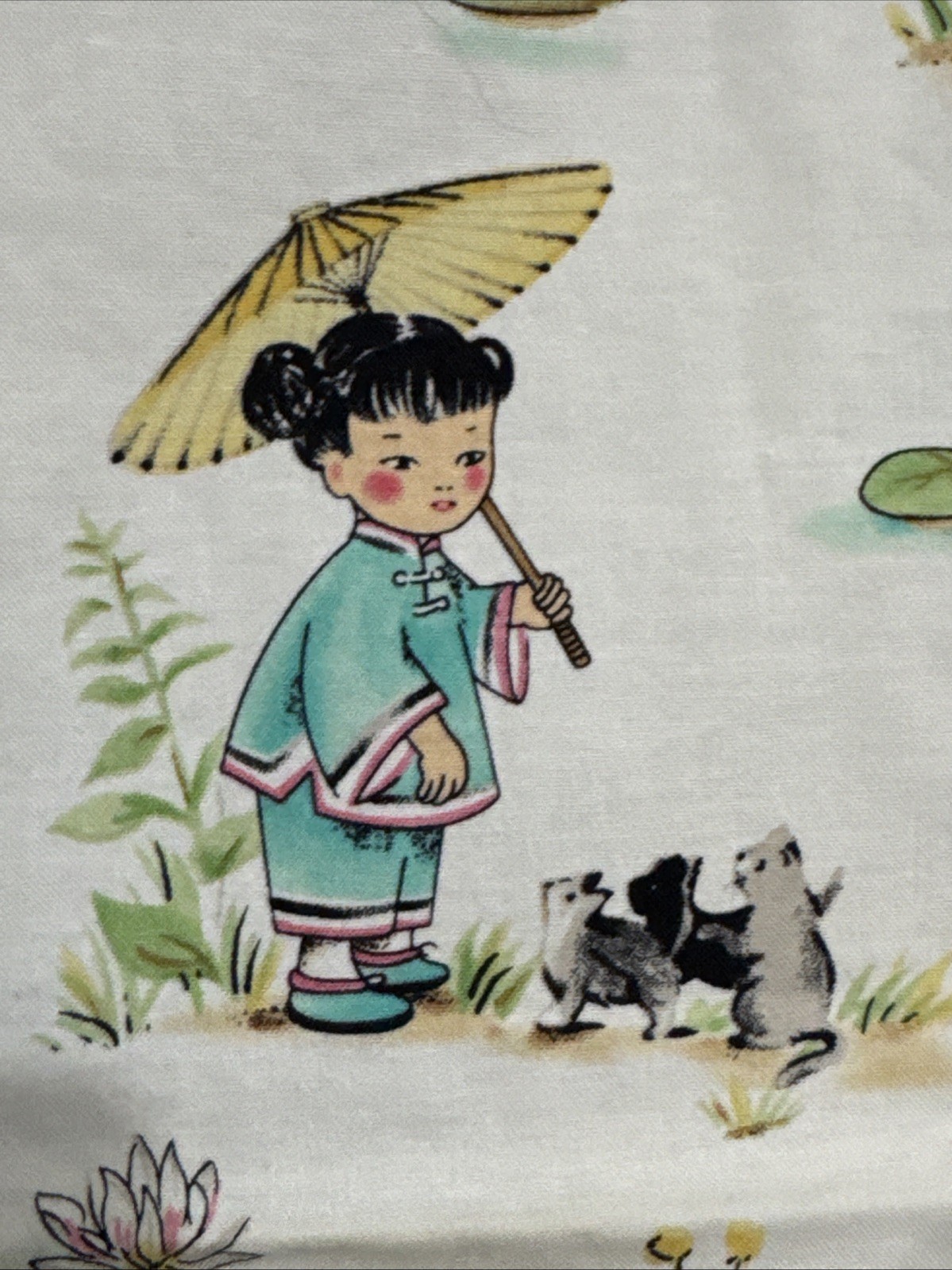 Michael Miller “China Doll” Fabric 2 Yards By 24”