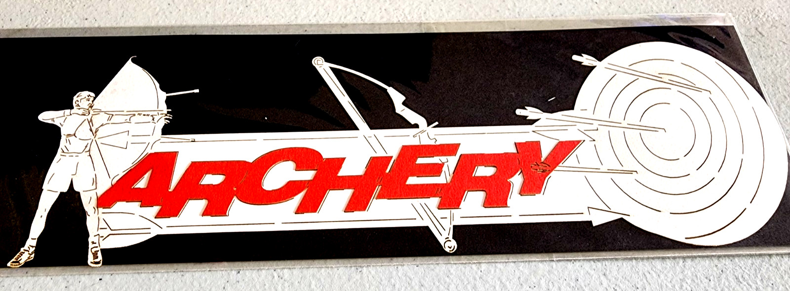 Archery Bow & Arrow Archer Target 3D Laser Cut Die Cut Scrapbook 8.25″