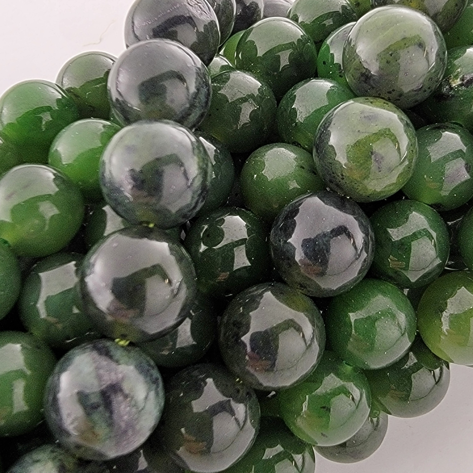 Canadian Jade Beads Nephrite Beads Canada Jade Natural Smooth Round 6mm 8mm 10mm