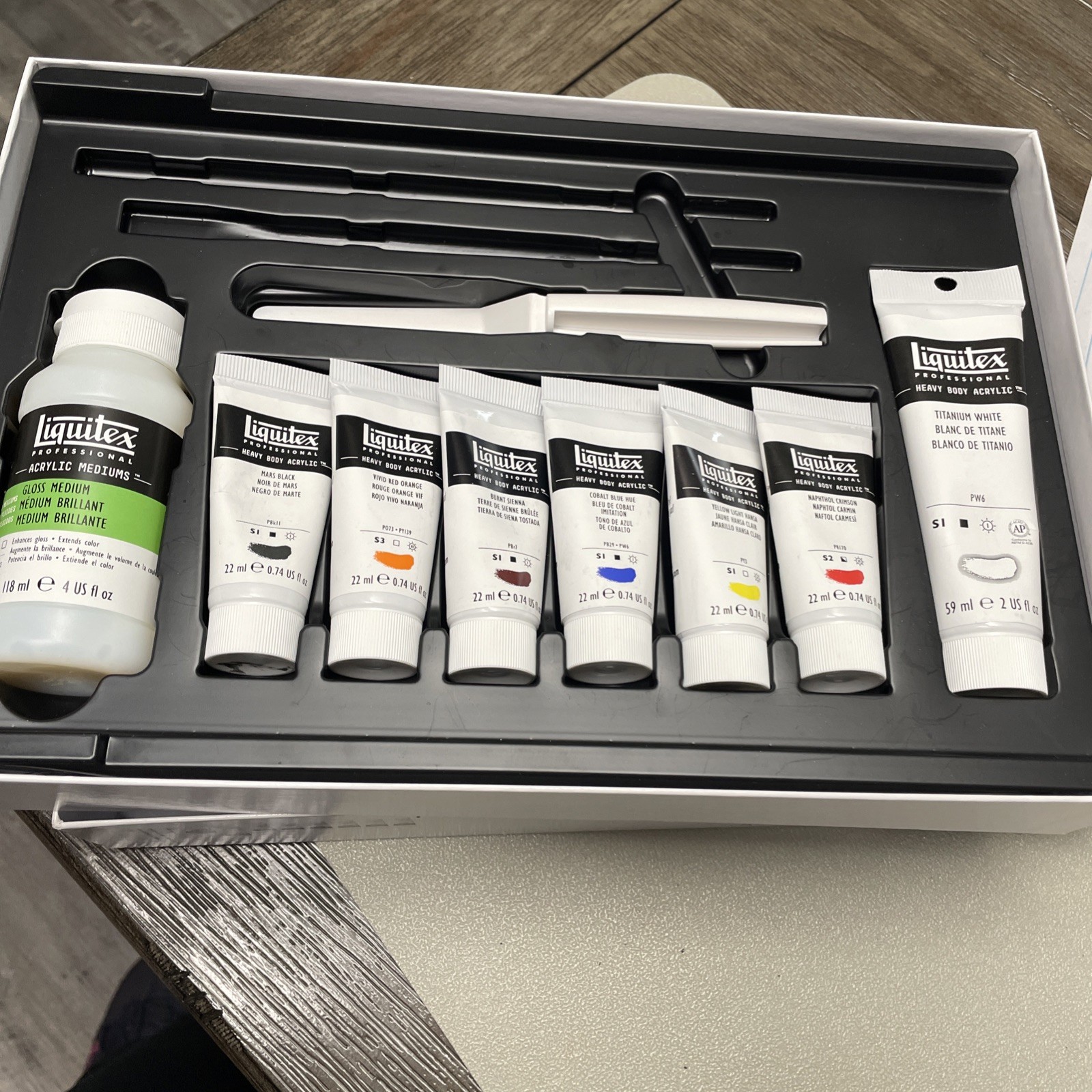 Liquitex Professional Heavy Body Acrylic Set 6x59ml Muted Collection + White NEW