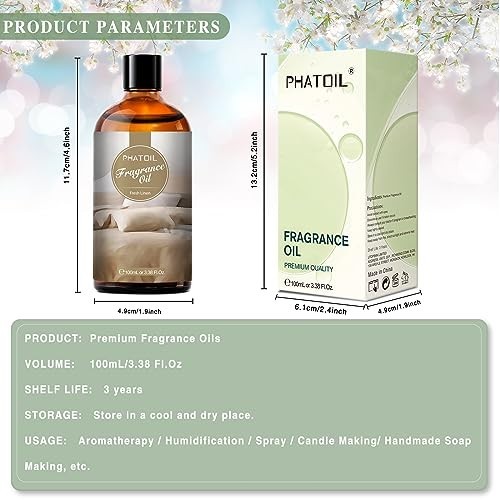 Fresh Linen Fragrance Oil 100ml Aromatherapy Diffuser Candle Soap Making DIY