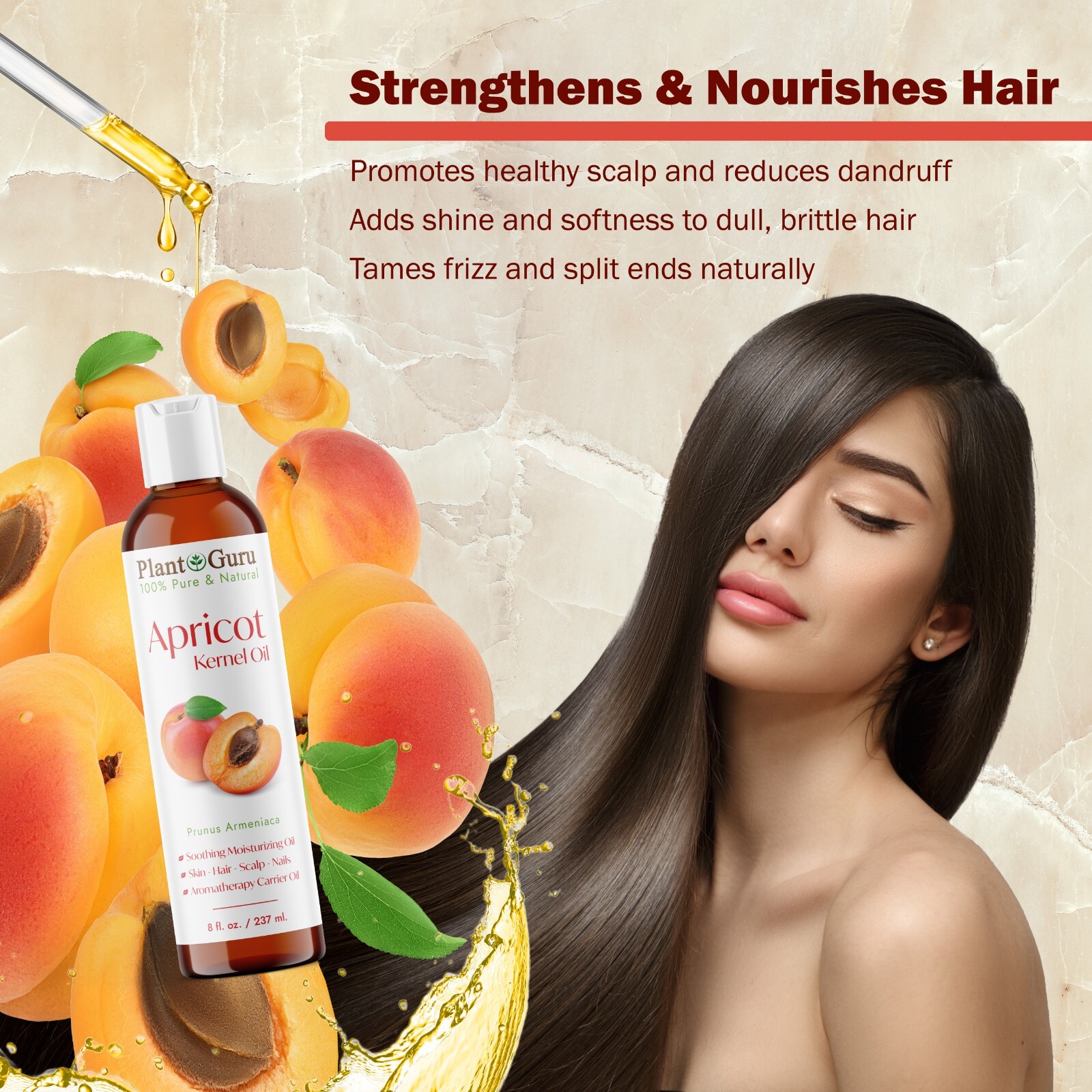 Apricot Kernel Oil Cold Pressed Carrier 100% Pure Natural Bulk