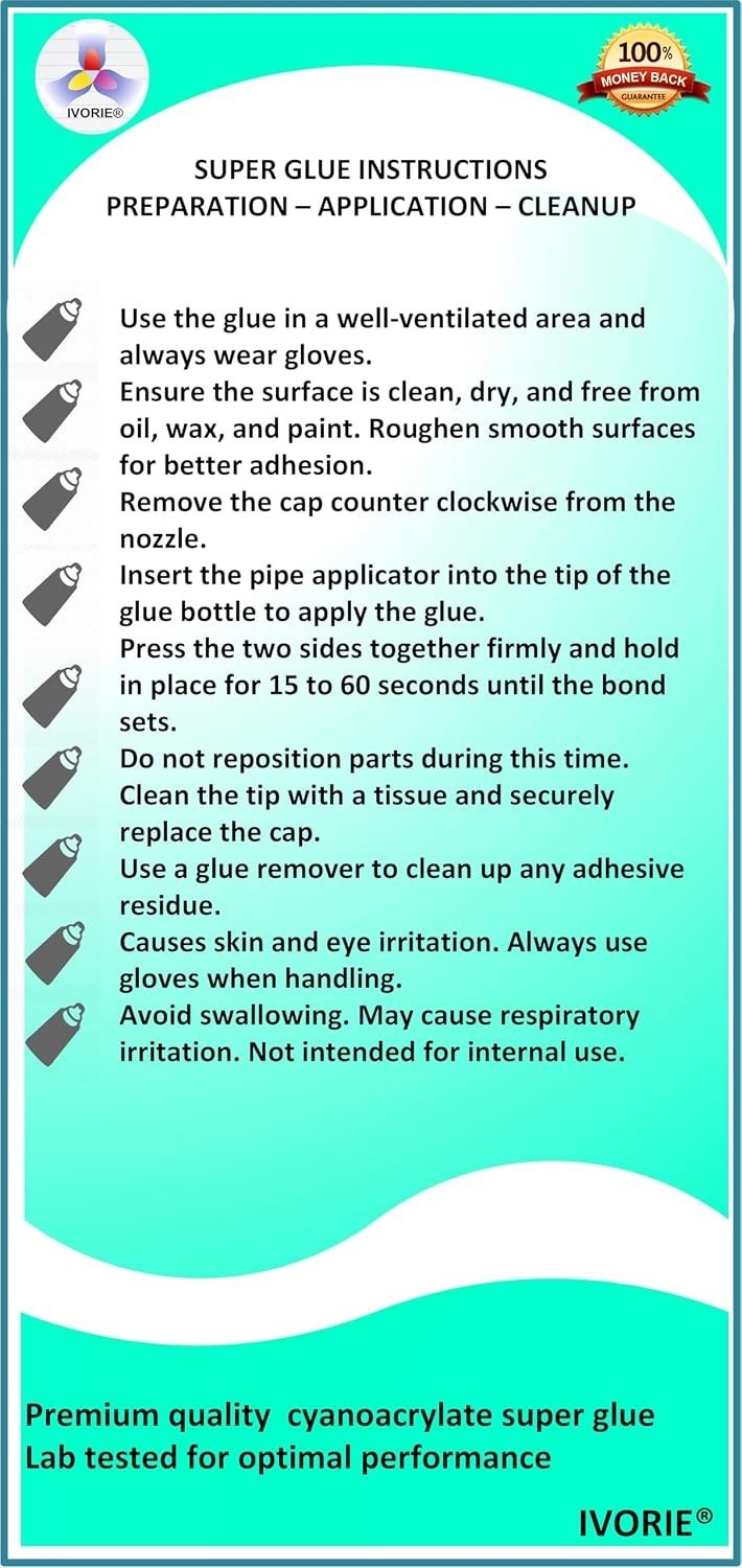 Super Glue Cyanoacrylate Gel – 0.7oz for Instant Bonding & Dental Applications