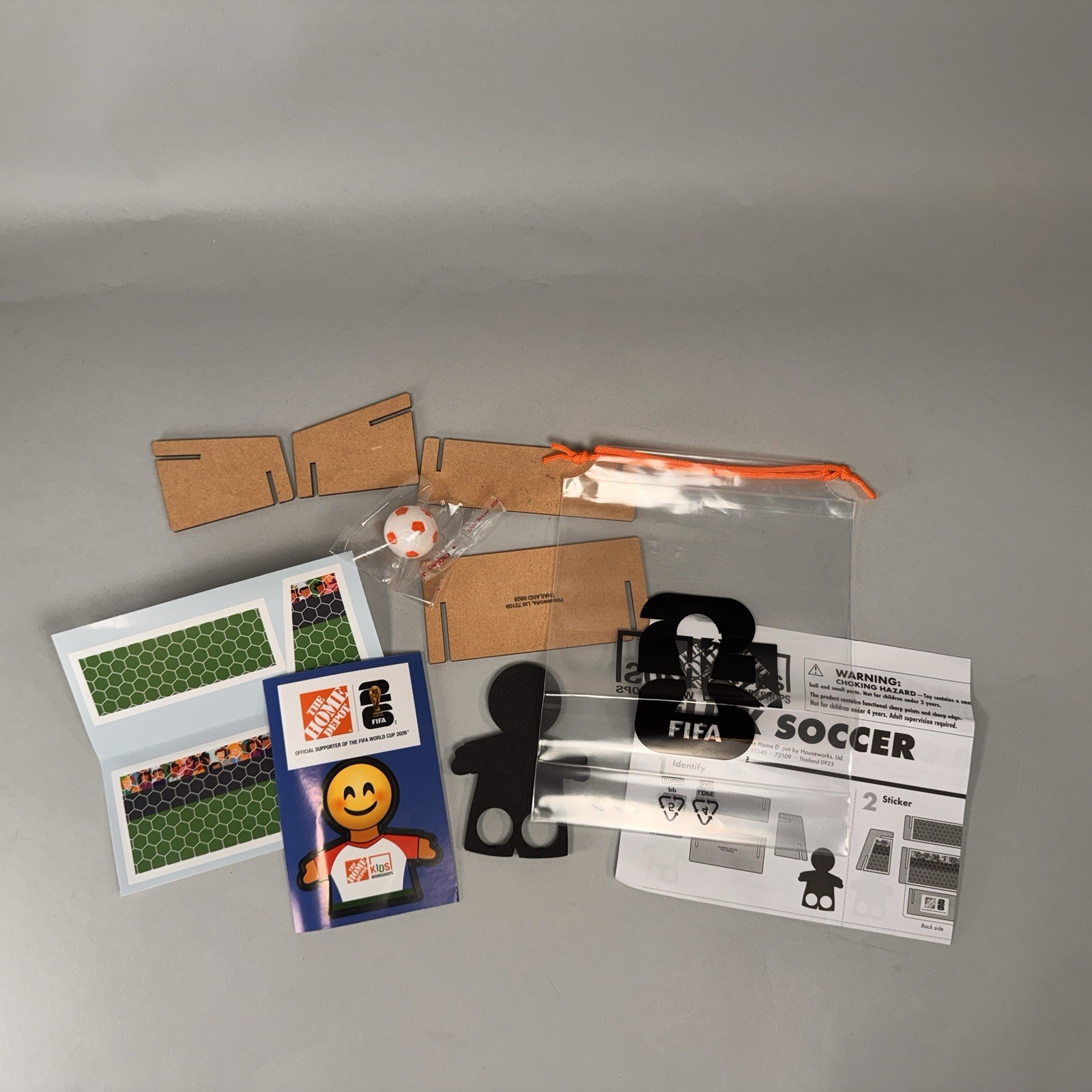 FIFA WORLD CUP Home Depot Kids Workshop Wooden kit called FLICK SOCCER