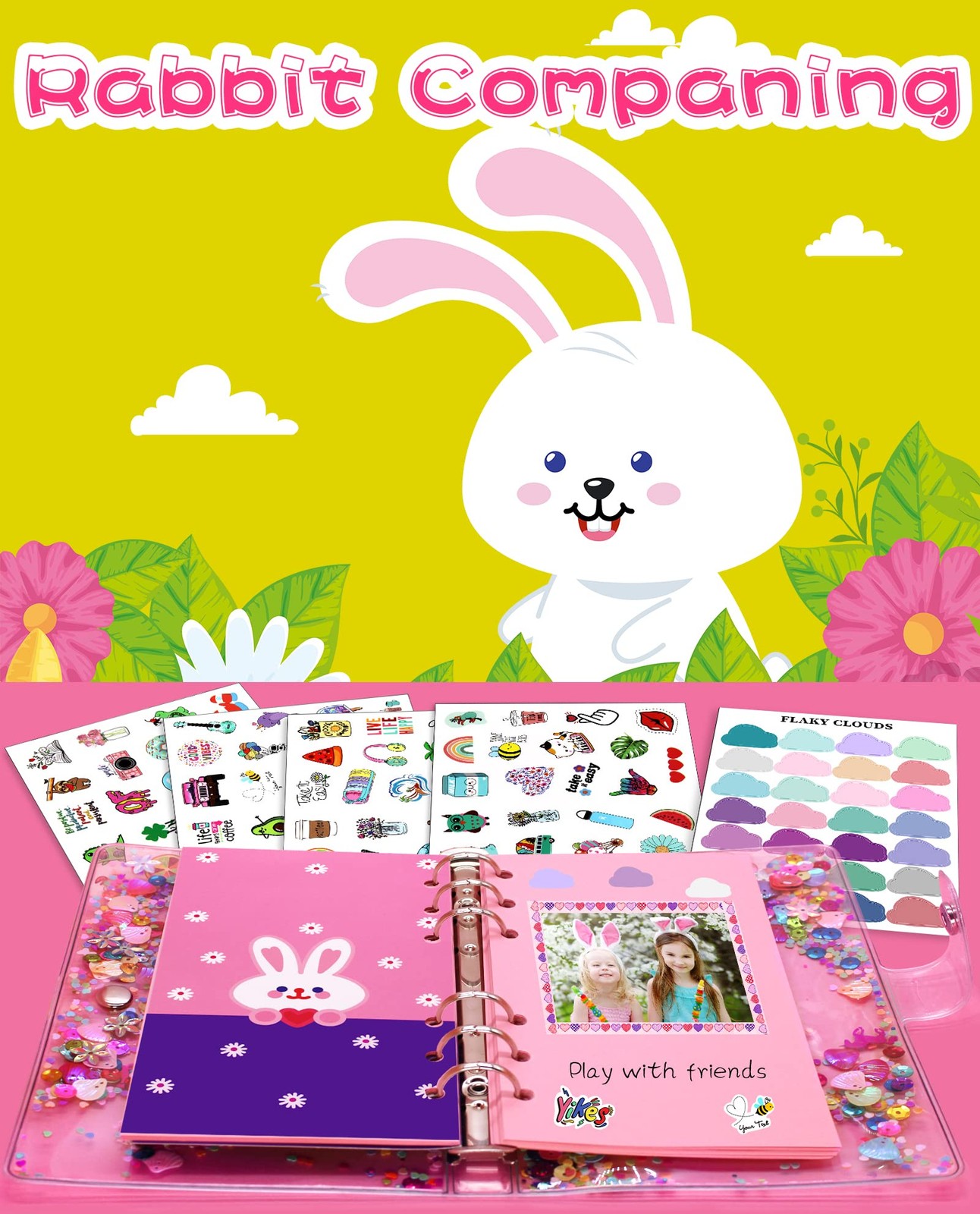 DIY Journal Kit for Girls Scrapbook Craft Gift Set Ages 6 to 13