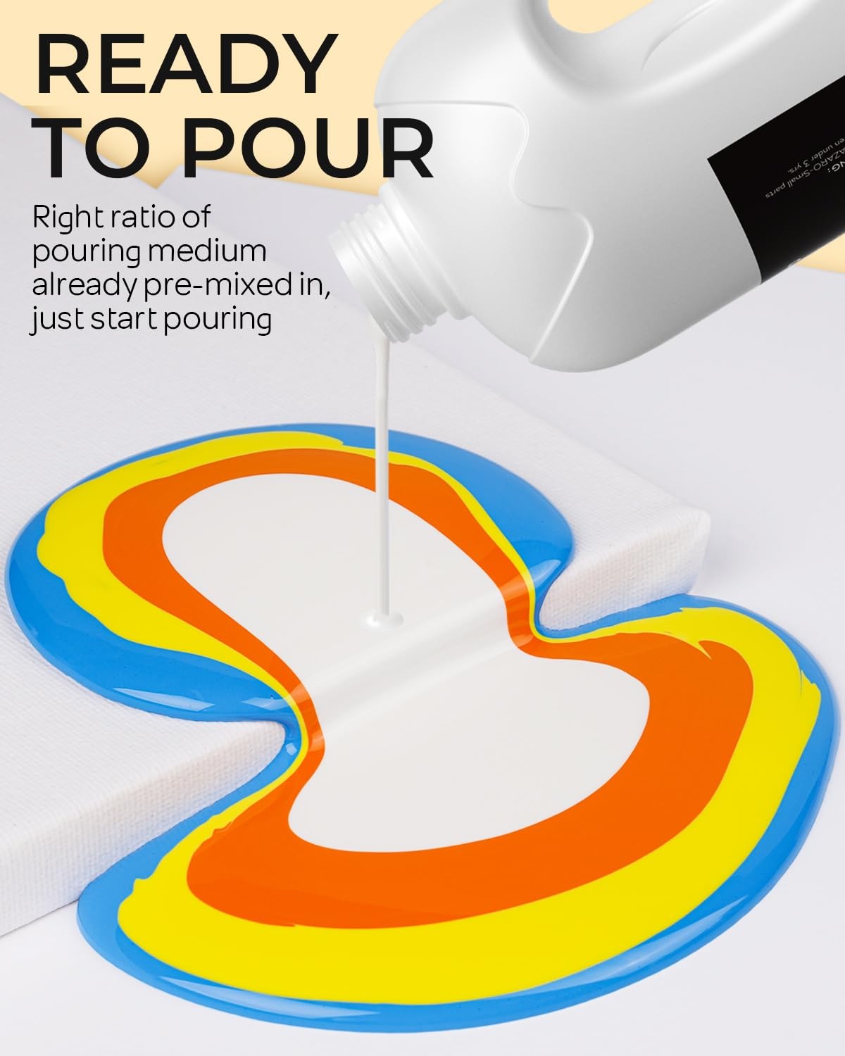Nicpro 14 Colors Large Bulk Acrylic Pour 33.8 Fl Oz (Pack of 14), 14