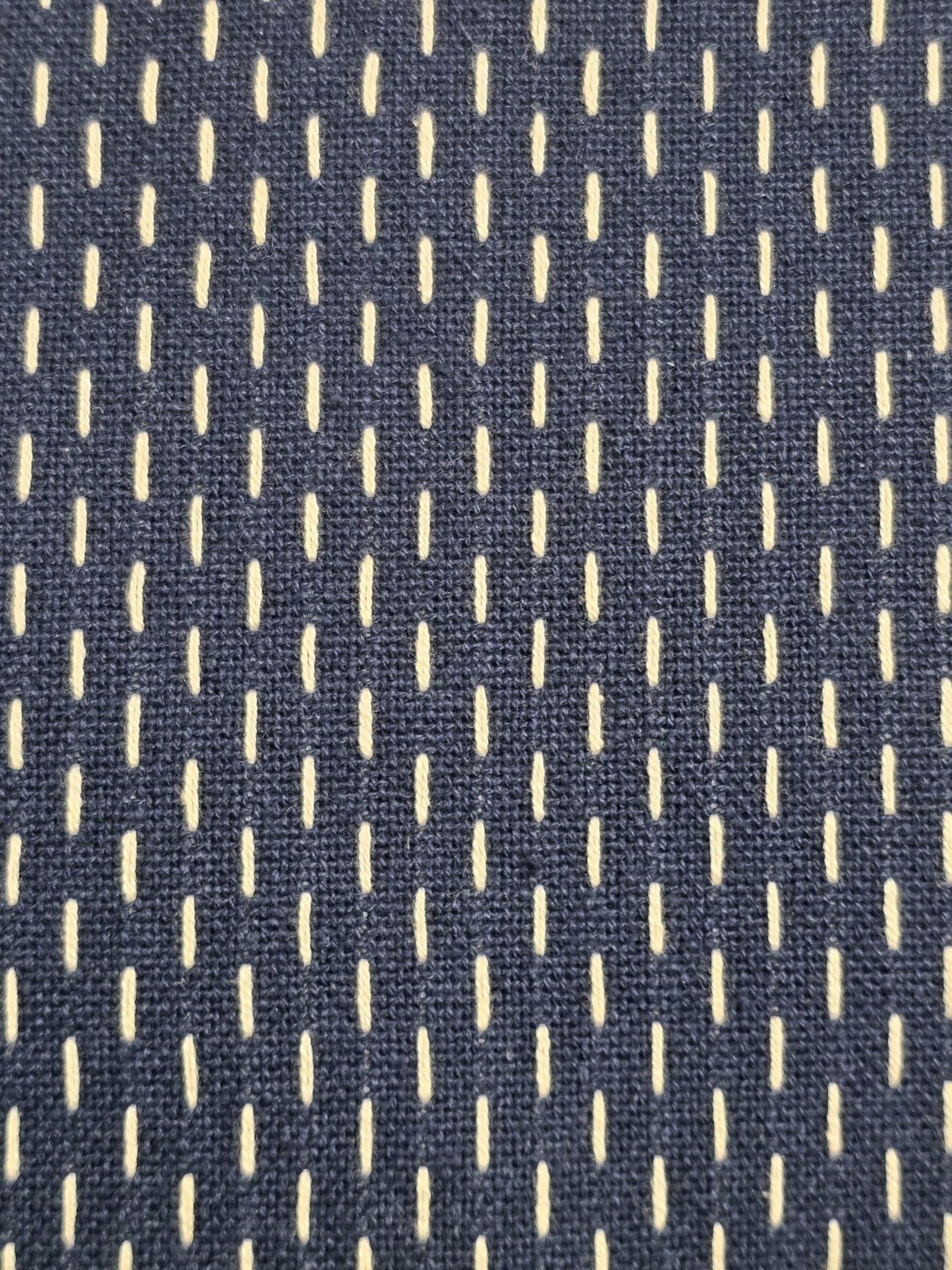 French Sashiko Dark Blue By the yard 100% cotton French General