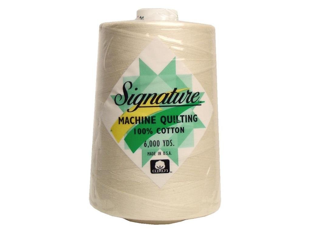 Signature Tumblers Thread 6000yd Parchment White Standard Functional Spool Cream