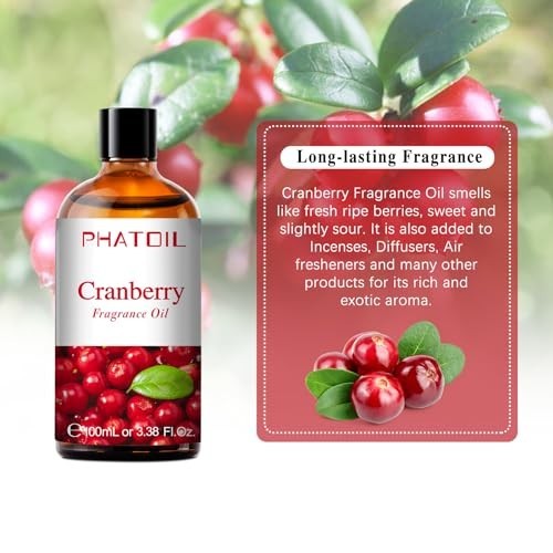 Cranberry Fragrance Oil 100ml Aromatherapy Diffuser Candle Soap Making Long