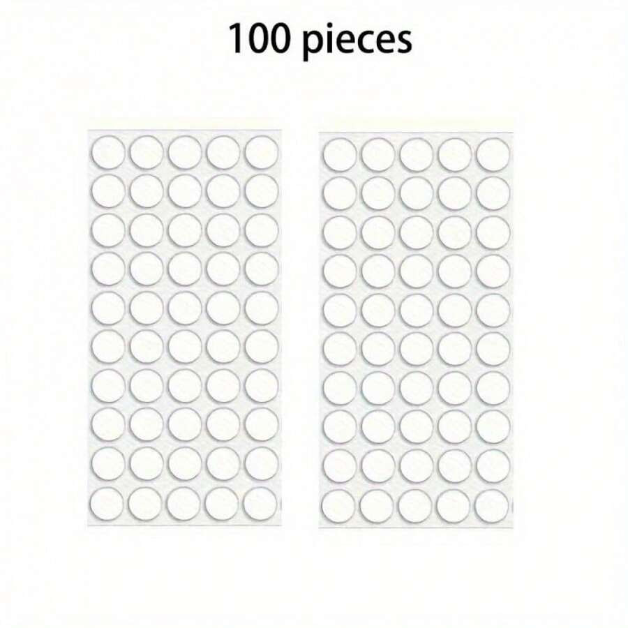 100X Double-Sided Nano Self Adhesive Sticky Tack Gel Dots Removable Glue Sticker