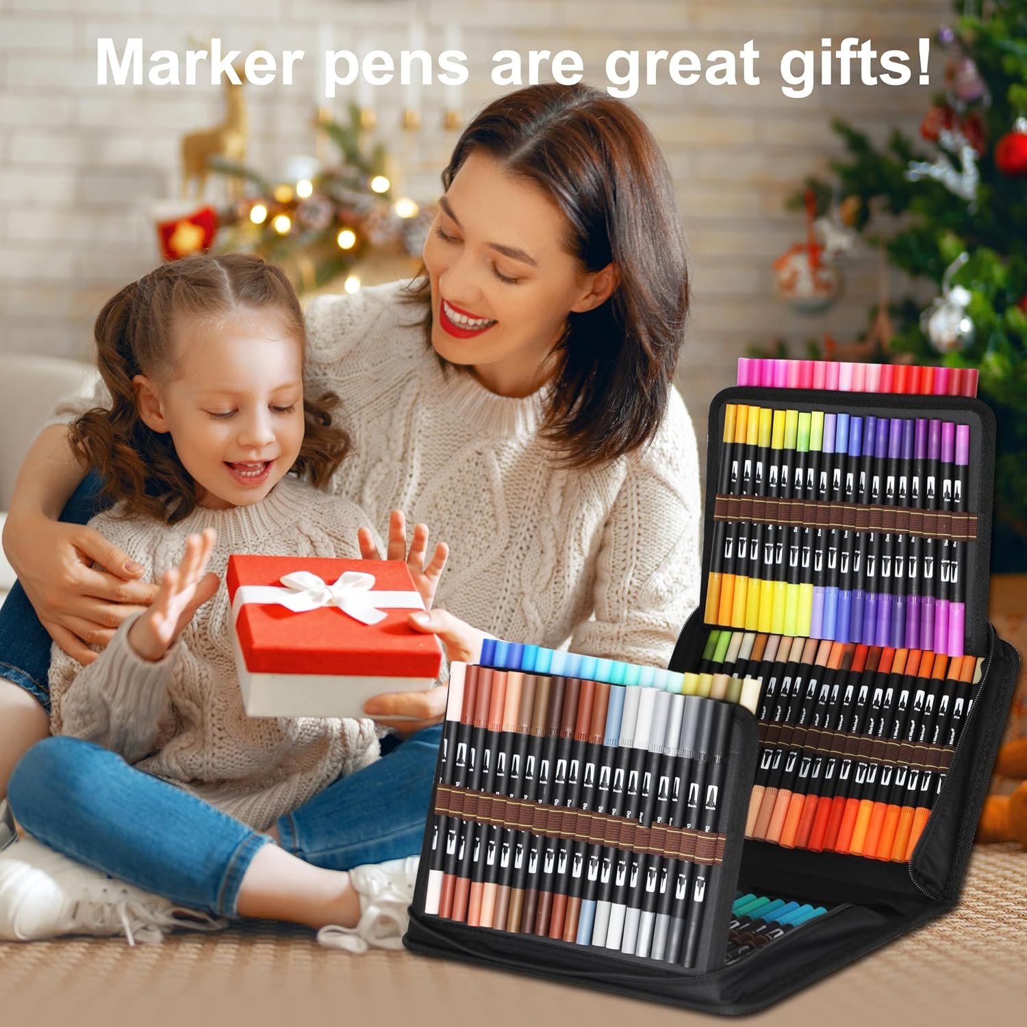 Dual Brush Art Markers for Sketching Doodling Lettering & Coloring