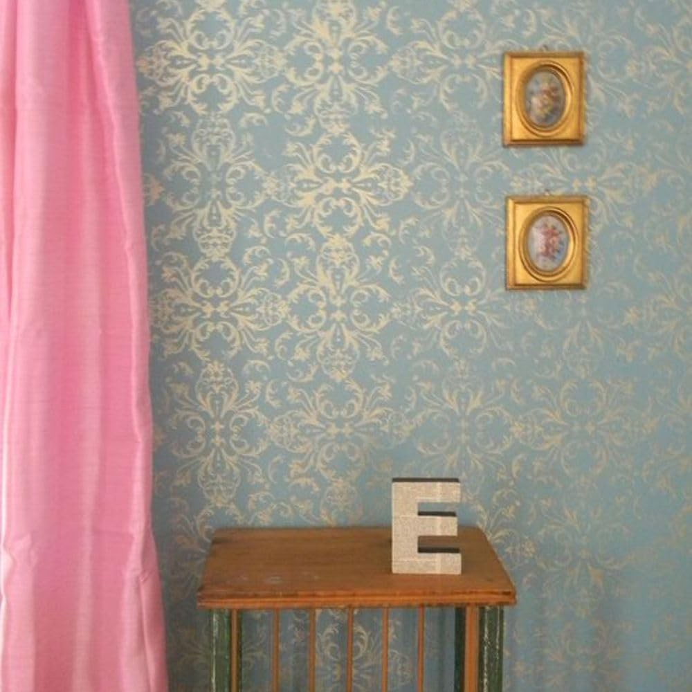 Victorian Baroque Wall Stencil Reusable Decor Painting Template