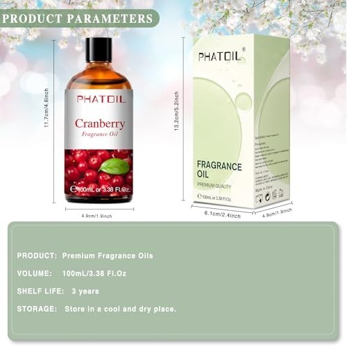Cranberry Fragrance Oil 100ml Aromatherapy Diffuser Candle Soap Making Long