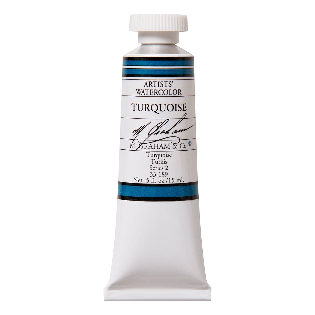 M. Graham 1/2-Ounce Tube Watercolor Paint, 0.5 Fl Oz (Pack of 1), Turquoise