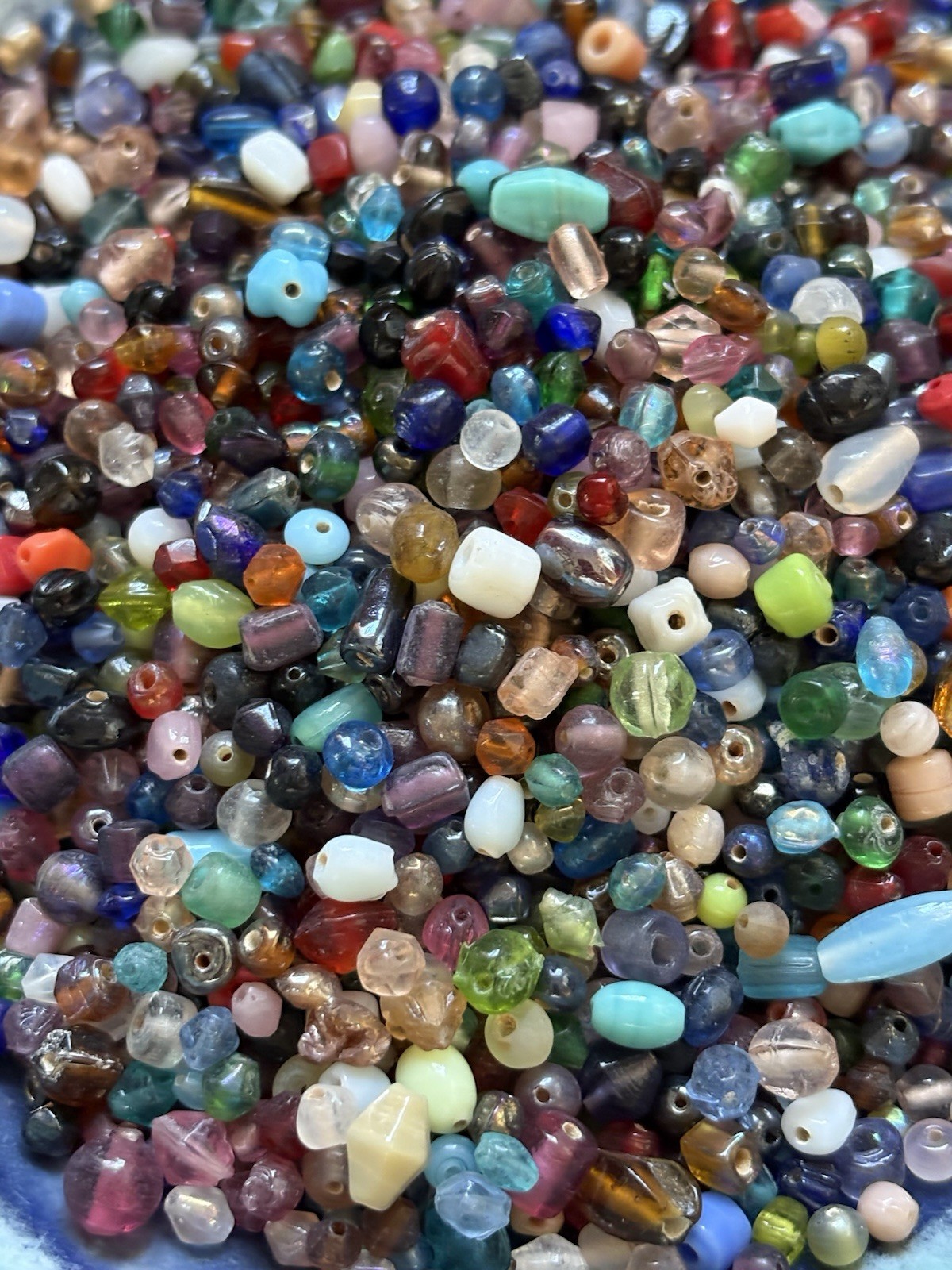 Glass Spacer Beads Rainbow Mix DIY Crafts & Jewelry Supplies, Boho Art (1+lb.)