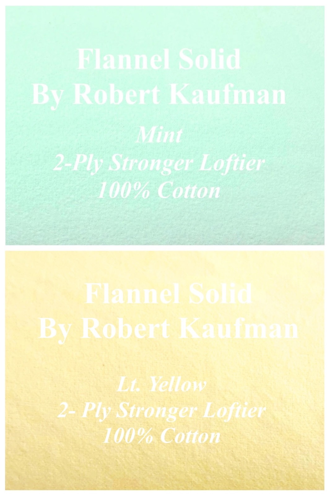 Robert Kaufman’s FLANNEL SOLID COLOR Fabric 100% Cotton 2 Ply Loftier
