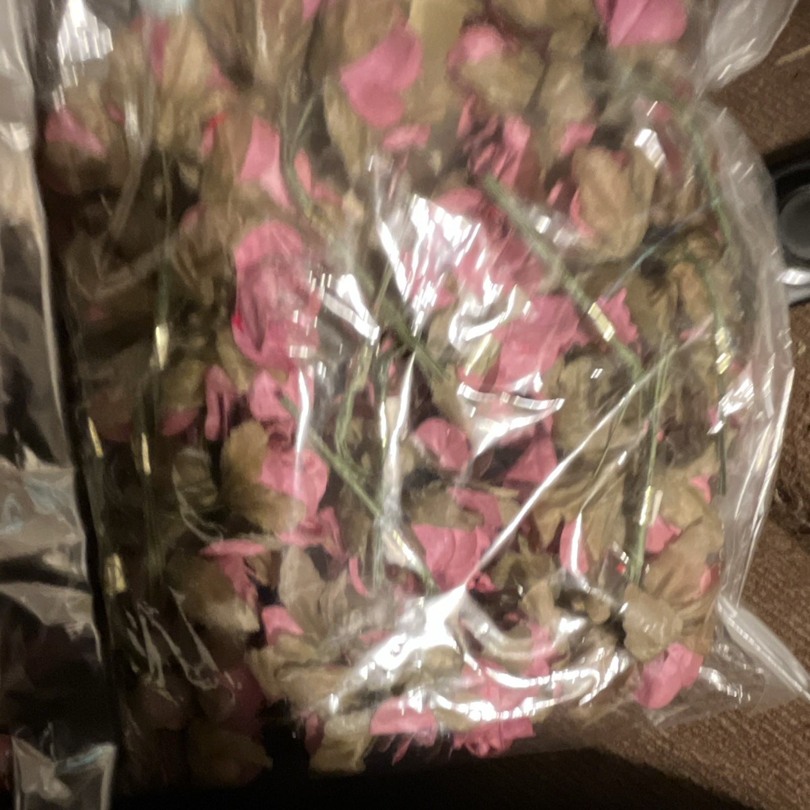 Dried Hydrangea Flowers Mixed Colors Bulk Lot, Multiple Parts for Crafts